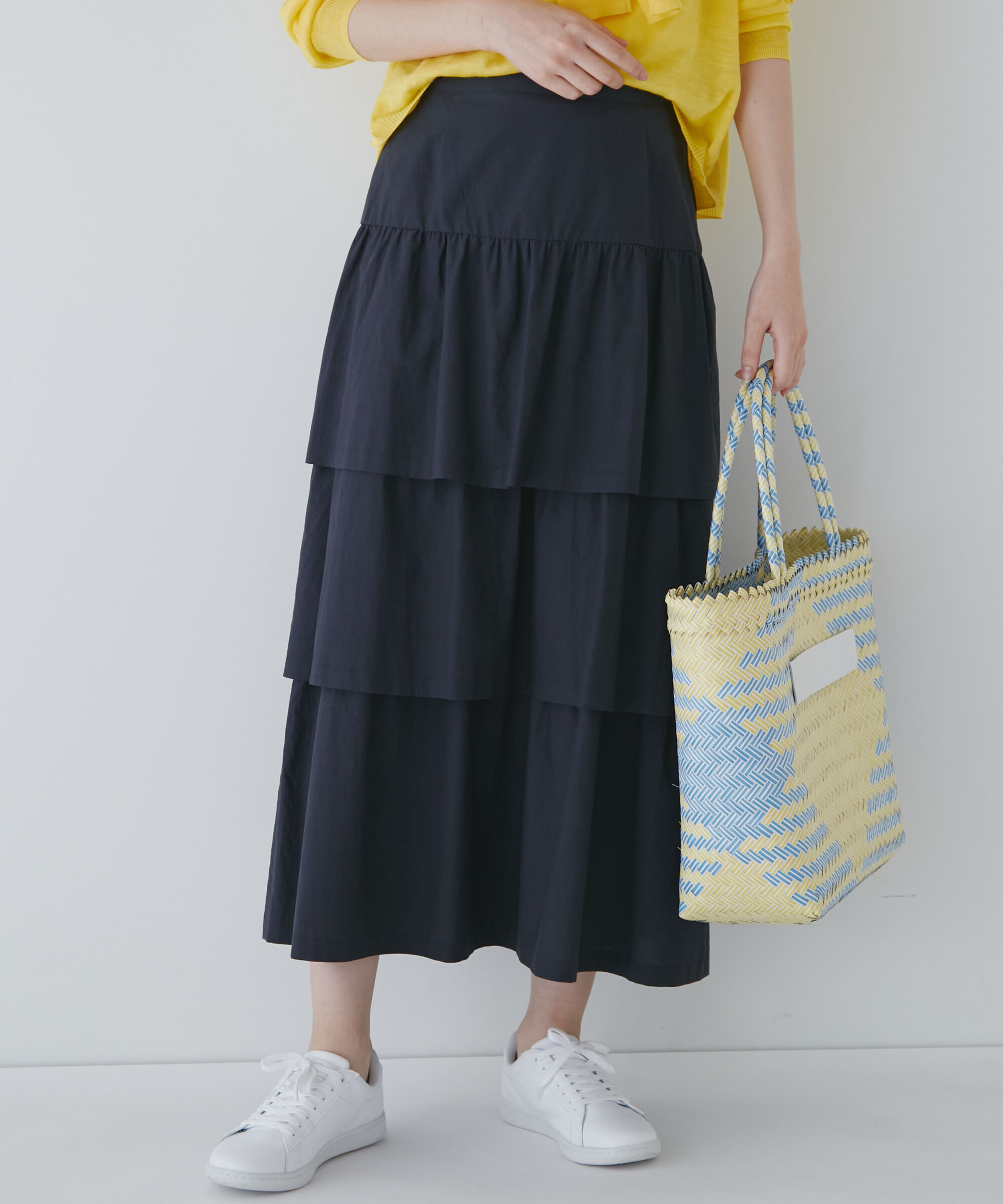  「◆ティアードスカート」|スカート|ネイビー