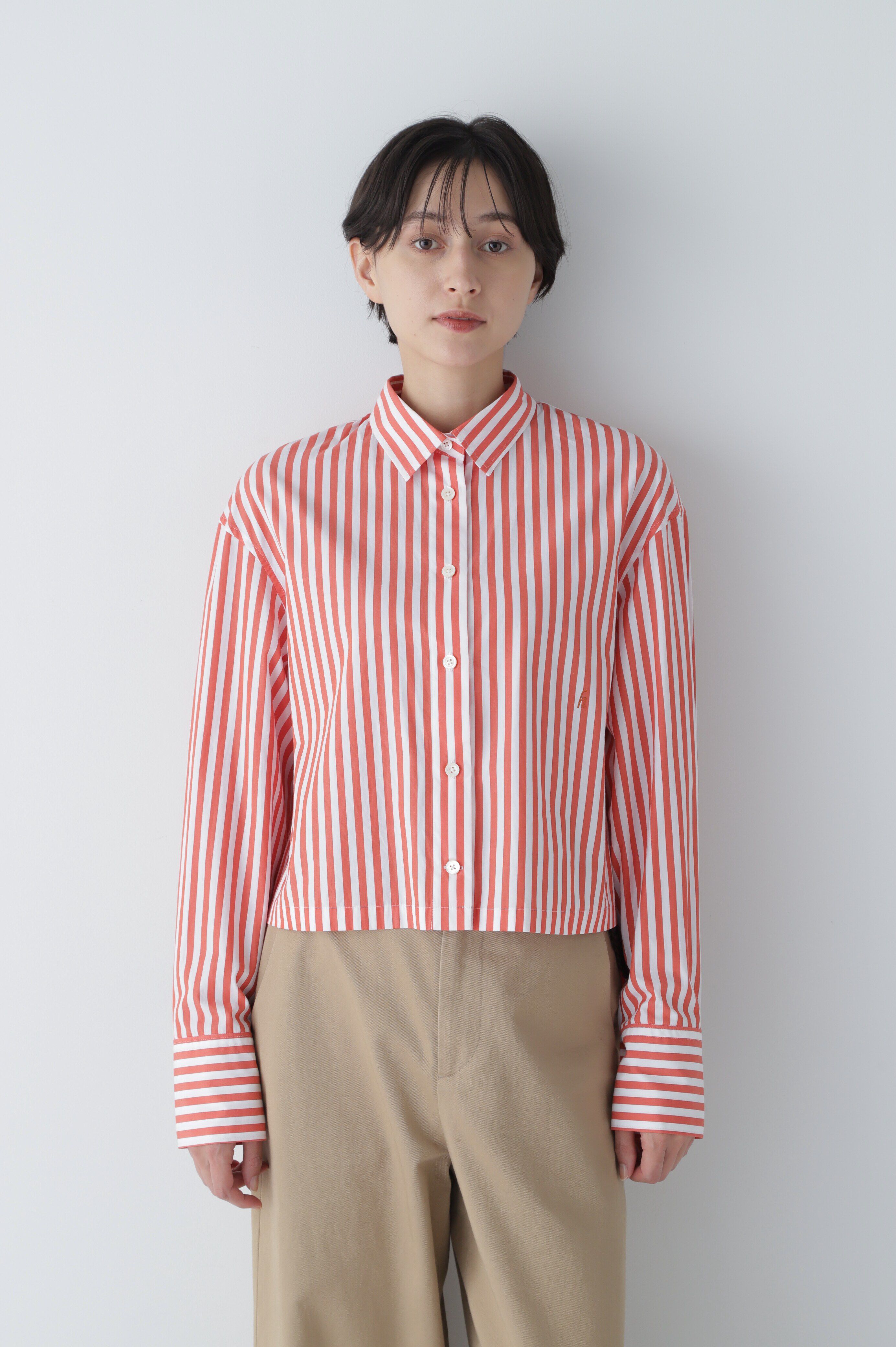  「◆ショート丈シャツ」|シャツ・ブラウス|