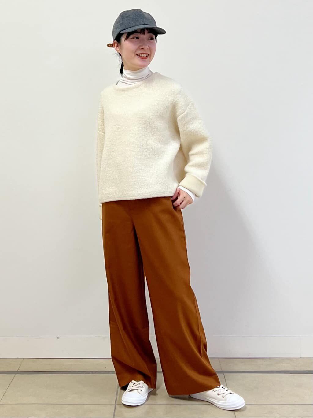  「◆接結ブークレニットプルオーバー」|ニット・セーター|