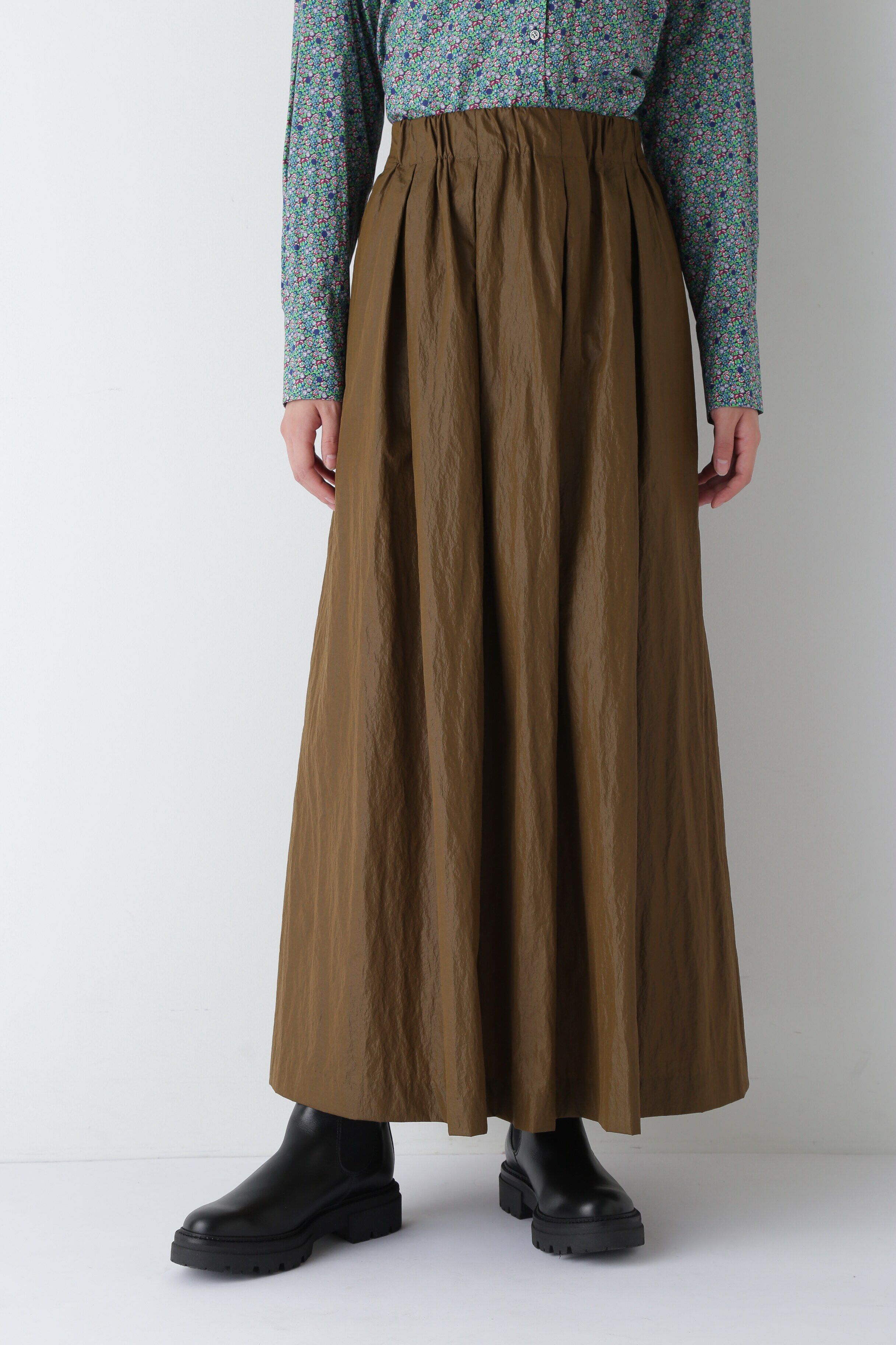  「◆ナイロンシャインサテンスカート」|スカート|