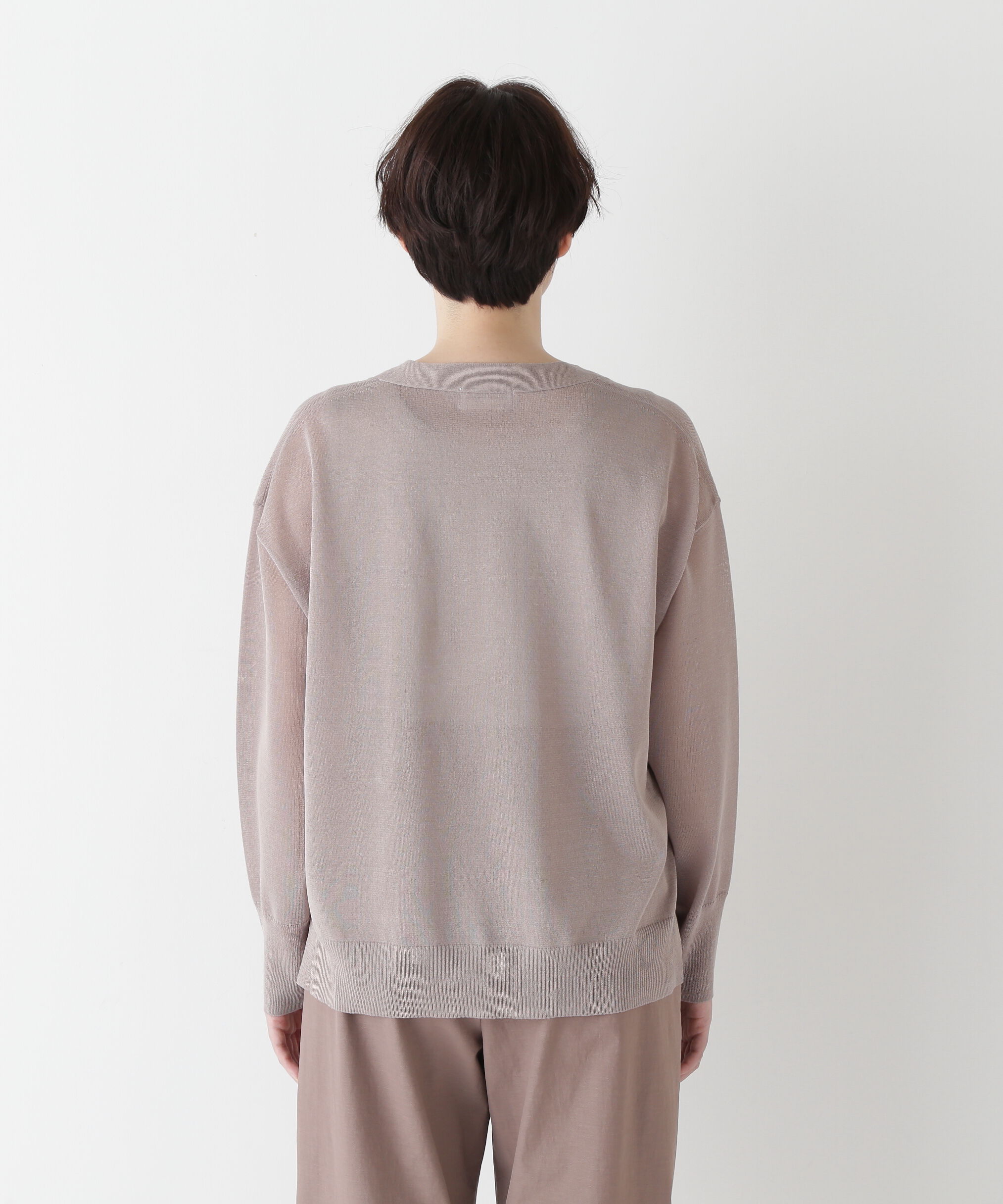  「◆【ウォッシャブル】シアーハイゲージ長袖カーディガン」|ニット・セーター|