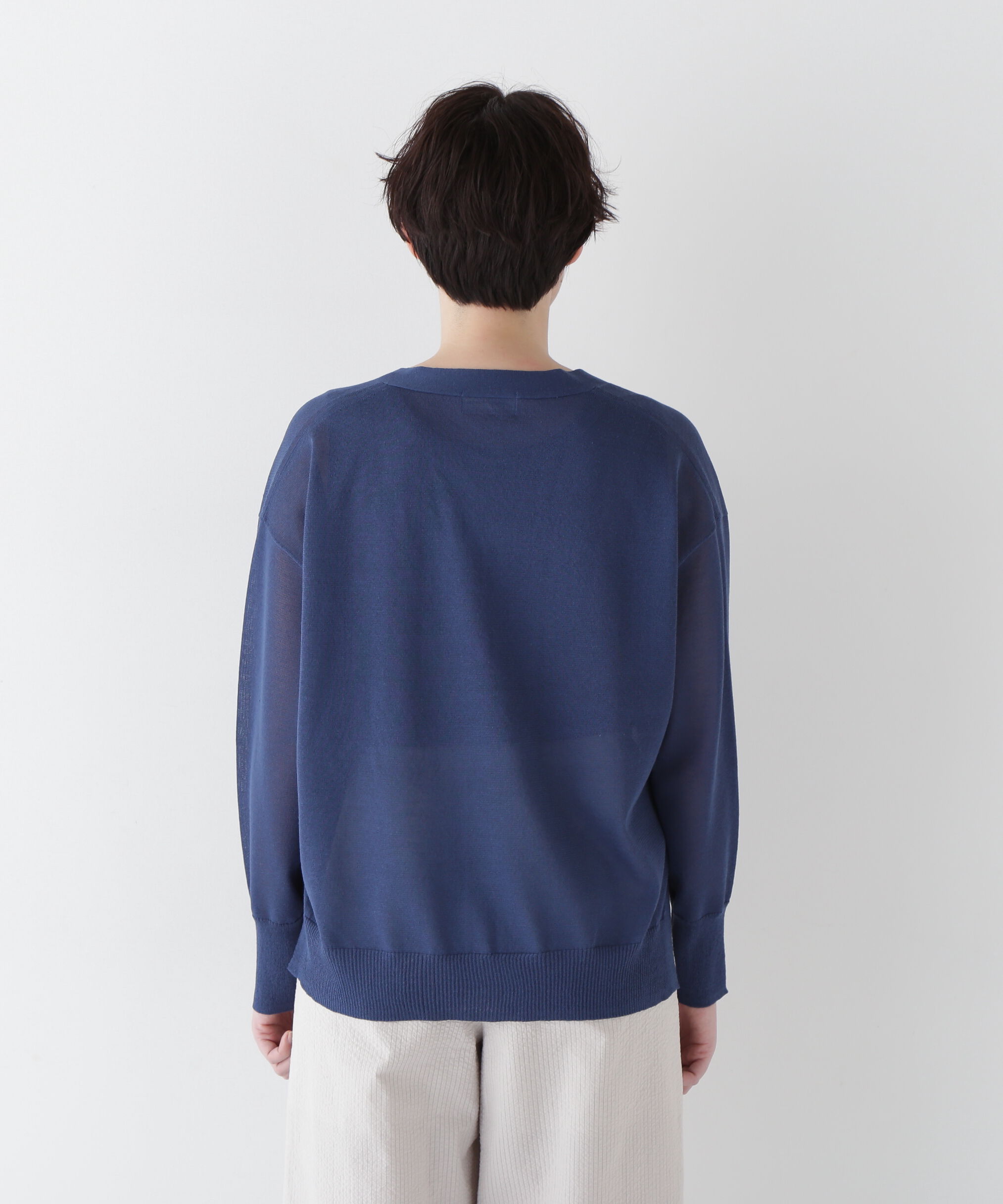  「◆【ウォッシャブル】シアーハイゲージ長袖カーディガン」|ニット・セーター|