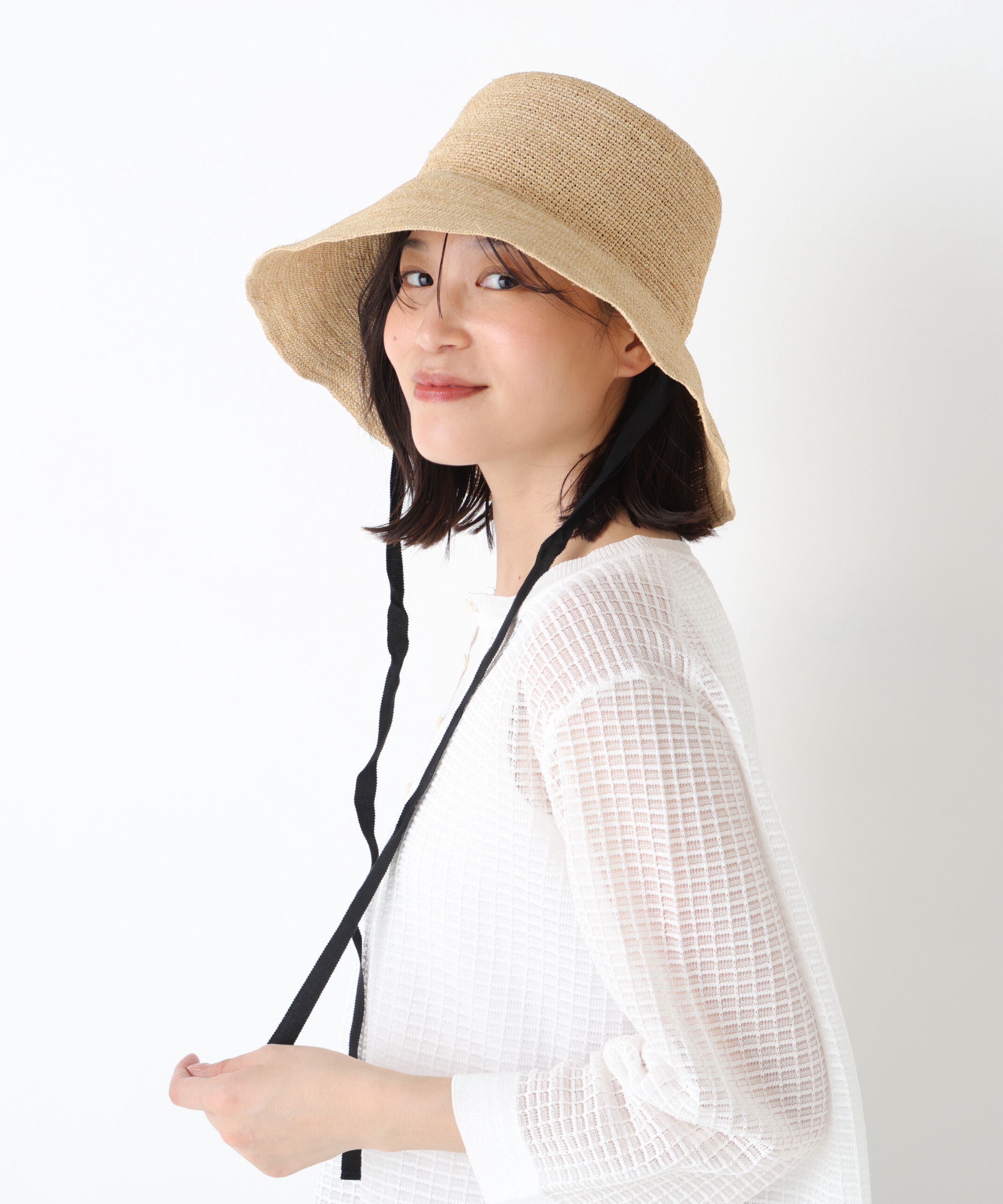  「◆ｐ　ｃｕｑ　ラフィアハット」|その他|ナチュラル1
