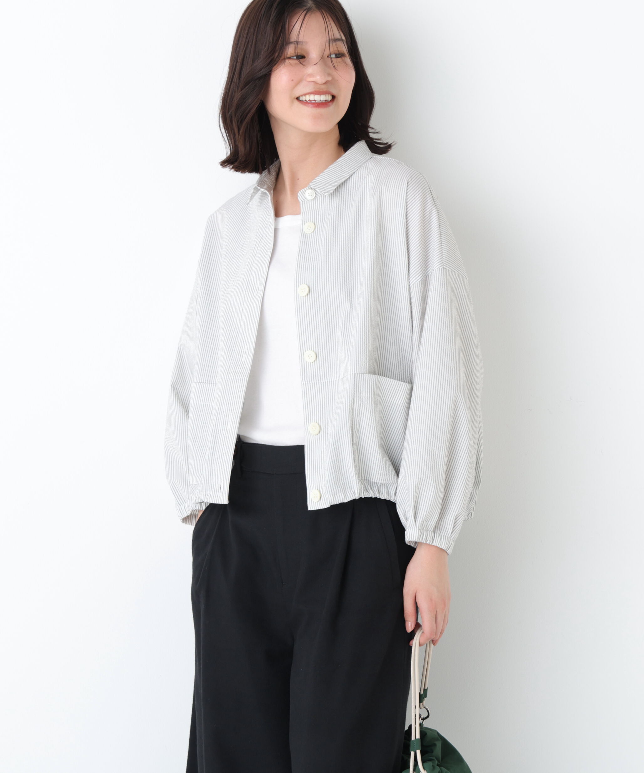  「◆サッカーシャツ羽織」|シャツ・ブラウス|グレーストラ 3