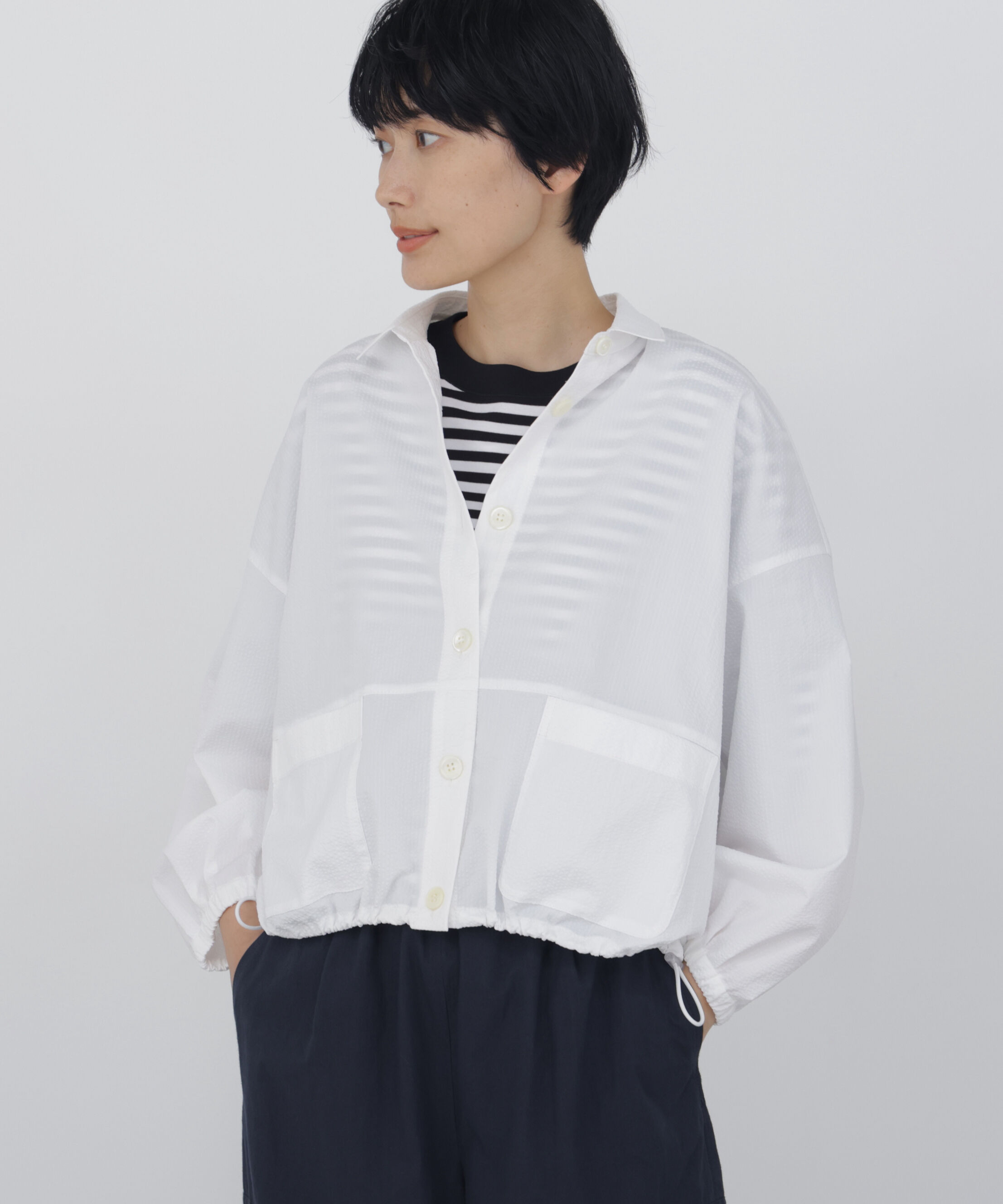  「◆サッカーシャツ羽織」|シャツ・ブラウス|