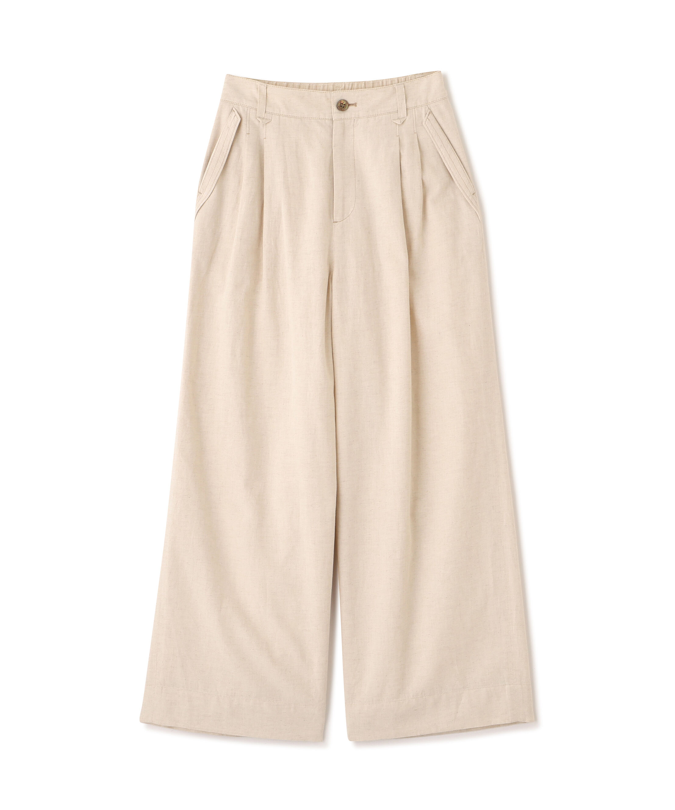  「◆綿麻ライトオンスデニムワイドパンツ」|その他|