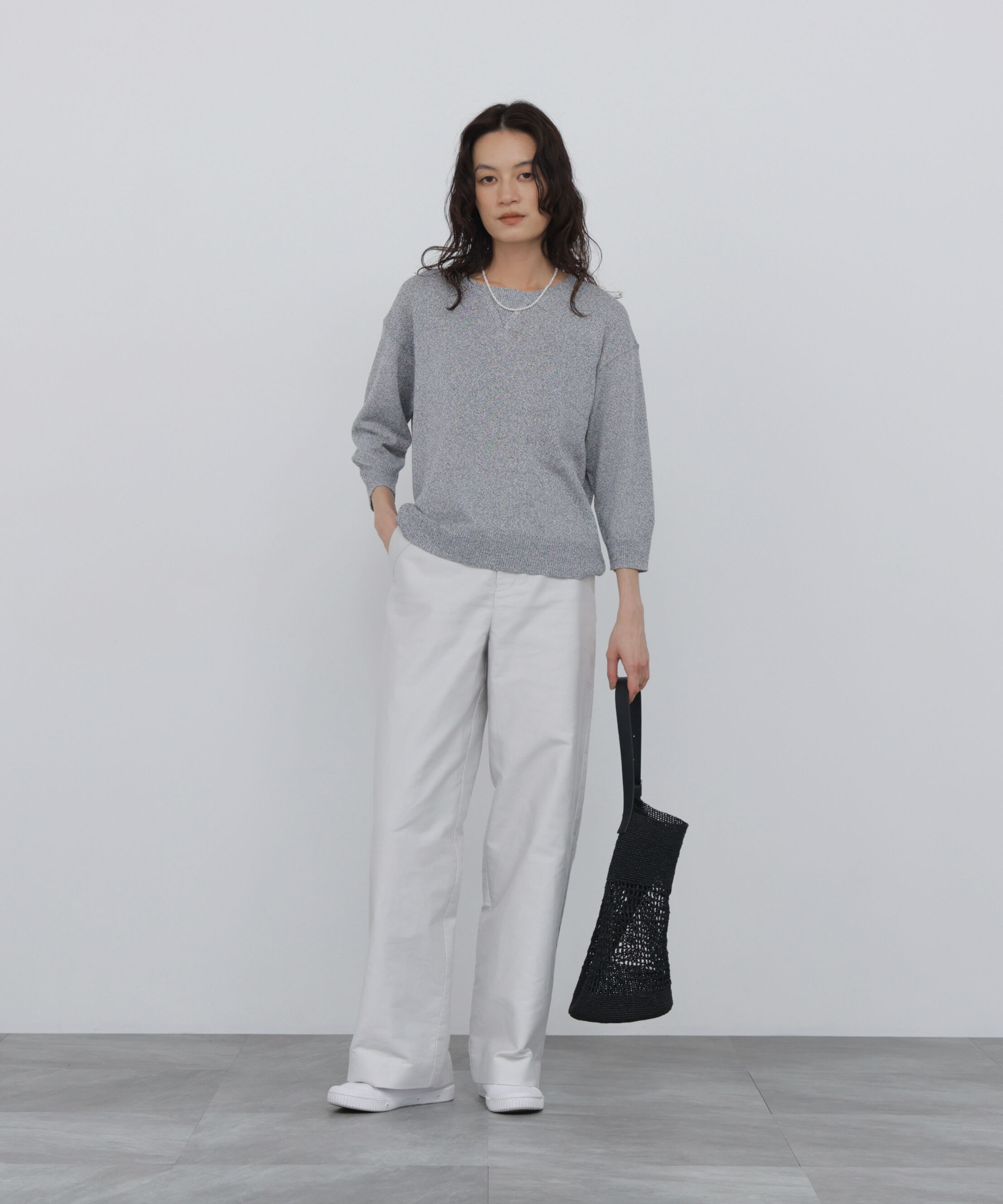  「◆ペーパーヤーンクルーネックＰ／Ｏ」|ニット・セーター|