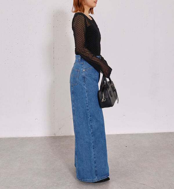 archives「フロッキーハートチュールクルーネックＴＯＰＳ」|Tシャツ・カットソー|