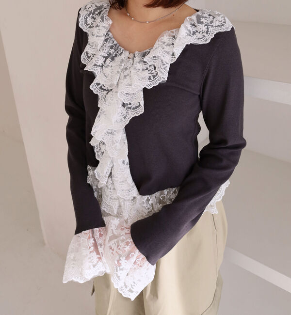 archives「ドッキングレースフリルカットＴＯＰＳ」|Tシャツ・カットソー|