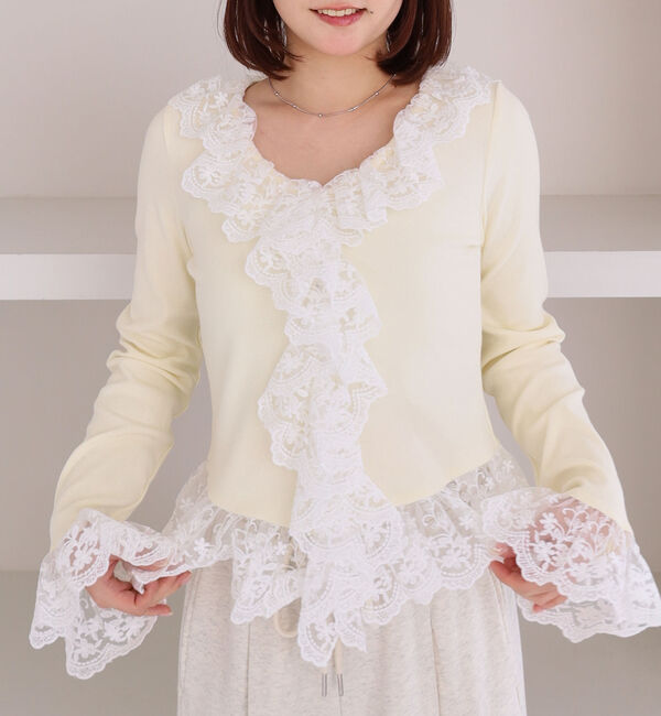 archives「ドッキングレースフリルカットＴＯＰＳ」|Tシャツ・カットソー|