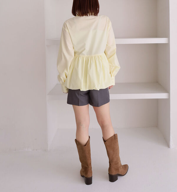 archives「【ＯＮかわ】バルーンペプラムシャツ」|シャツ・ブラウス|