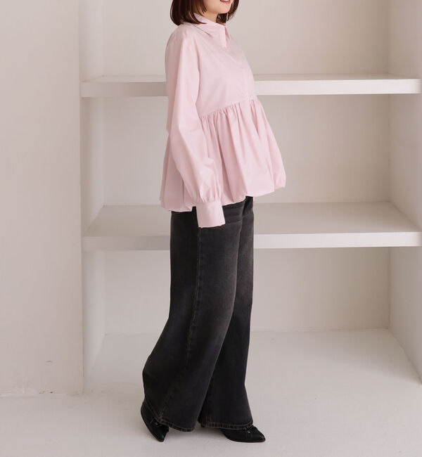 archives「【ＯＮかわ】バルーンペプラムシャツ」|シャツ・ブラウス|