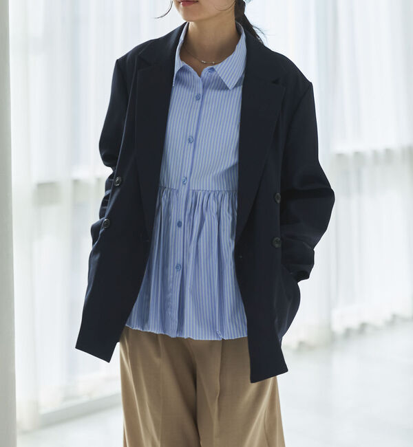 archives「【ＯＮかわ】バルーンペプラムシャツ」|シャツ・ブラウス|