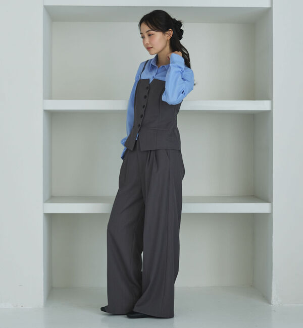 archives「【ＯＮかわ】ウォッシャブルＦボタンビスチェ」|シャツ・ブラウス|