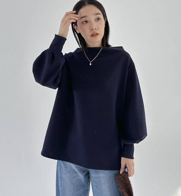 Doux archives「ボトルネックプルオーバー」|Tシャツ・カットソー|NAVY