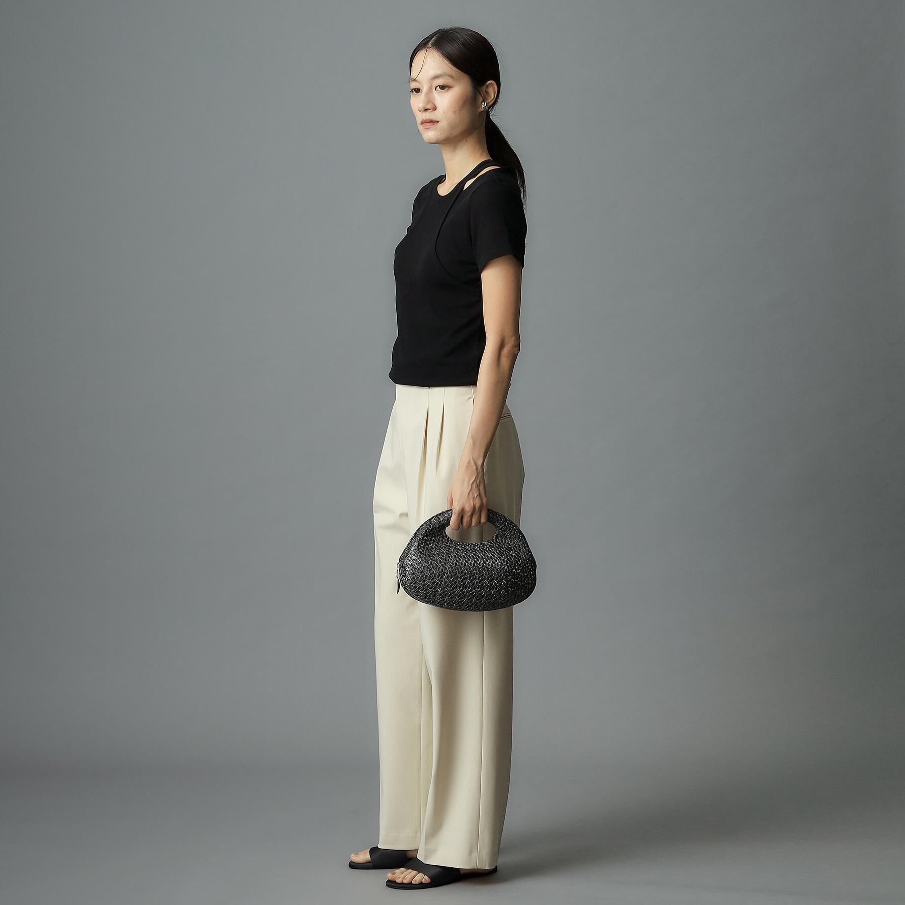 HIROKO HAYASHI「GIRASOLE（ジラソーレ）クロワッサンバッグM」|ハンドバッグ|