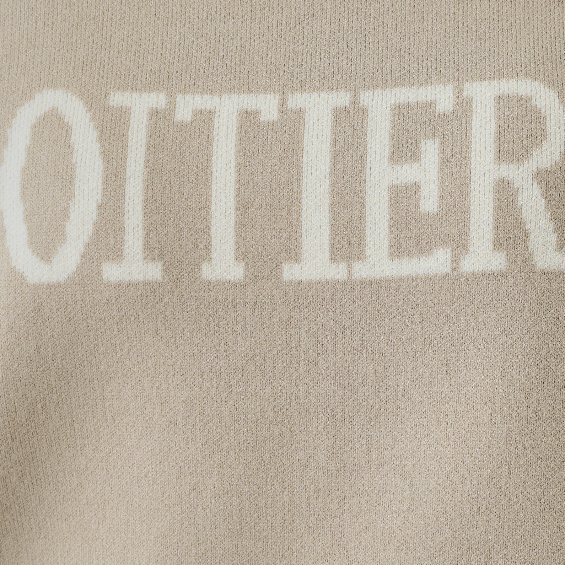 SHOO･LA･RUE「【洗える/ちくちくしにくい/静電気軽減】スウェットライク ロゴニット」|ニット・セーター|