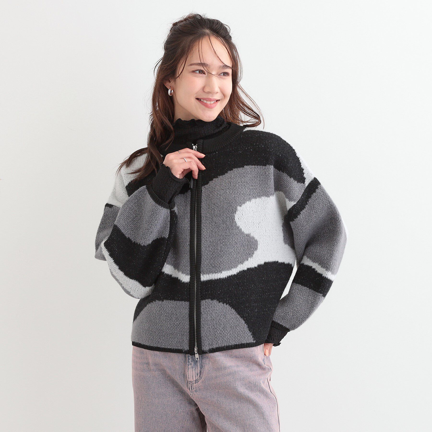 SHOO･LA･RUE「選べる3柄 ダブルZIPカーディガン」|カーディガン|