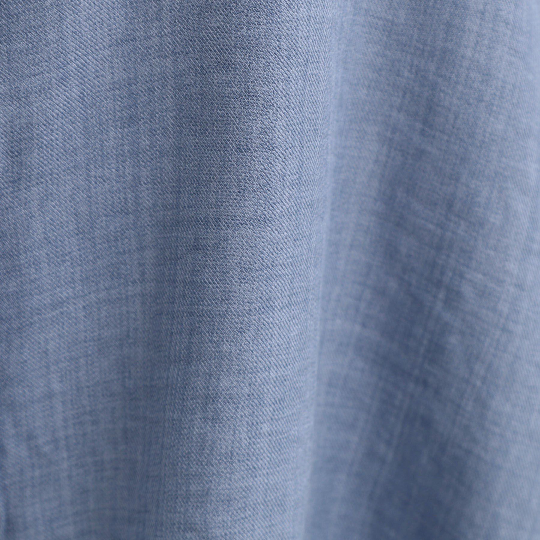 SHOO･LA･RUE「【S-LL】インせず着られる デニムライク前開きブラウス」|シャツ・ブラウス|