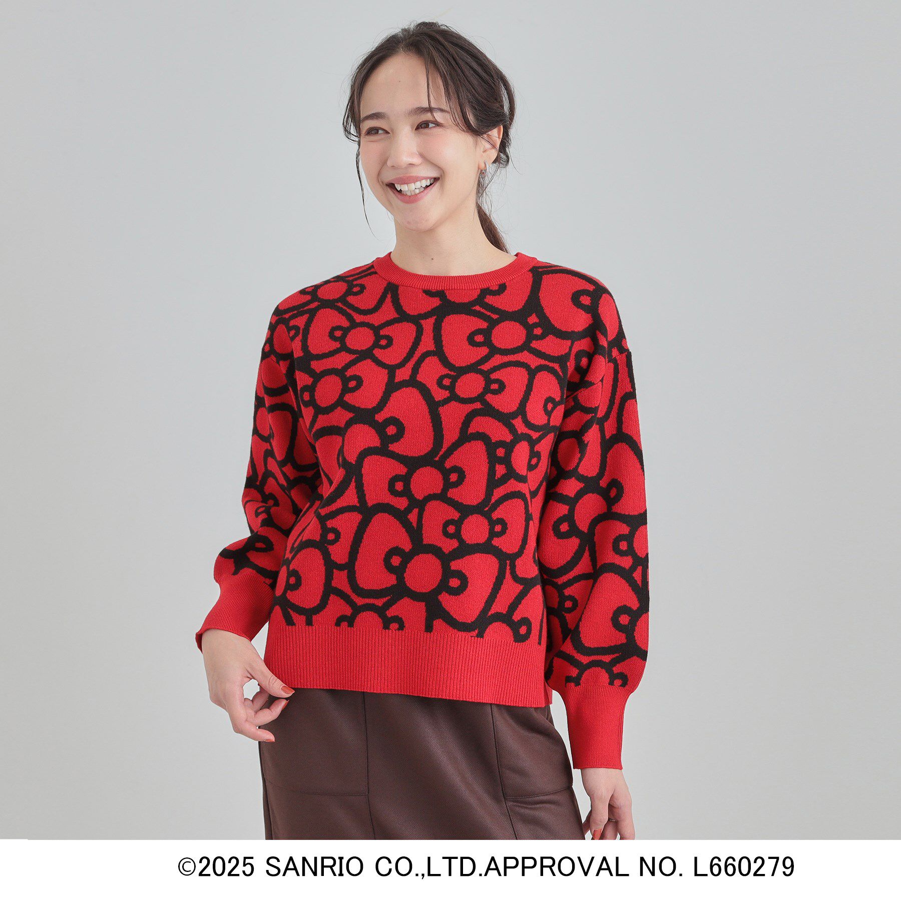 SHOO･LA･RUE「【HELLO KITTY コラボ】選べる6柄 スウェットライクニット」|ニット・セーター|