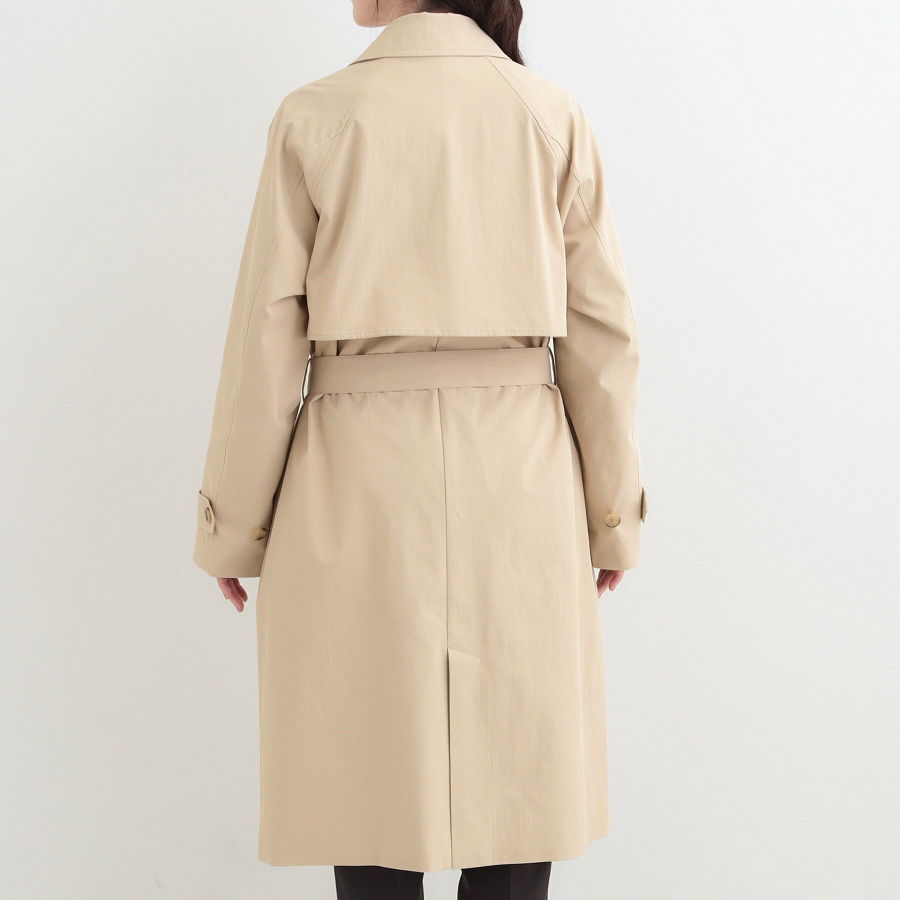 SHOO･LA･RUE「【S-LL/撥水】通勤やお出かけにも活躍 ロングトレンチコート」|トレンチコート|