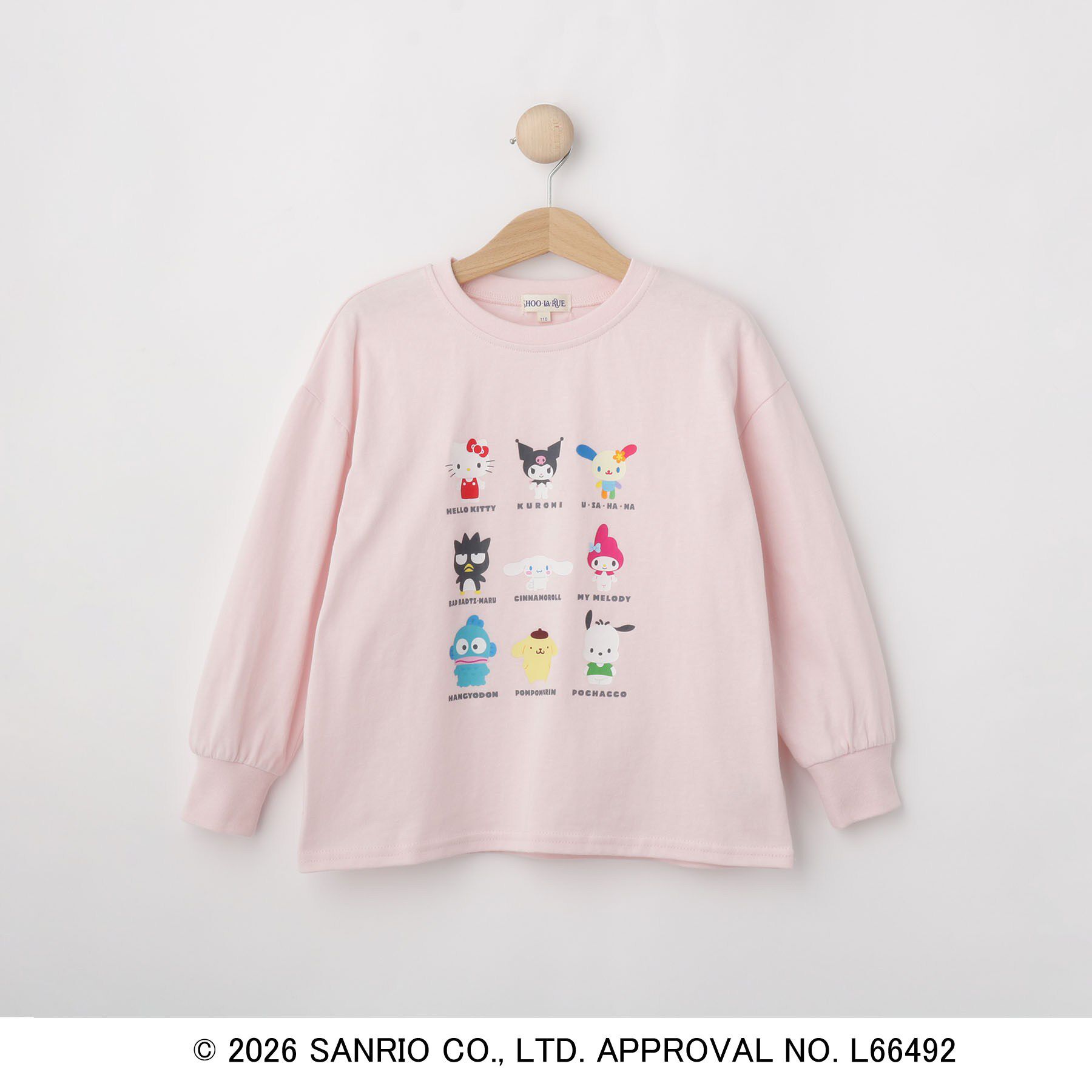 SHOO･LA･RUE「【サンリオキャラクターズ】オールスターフロントプリントロンＴ」|Tシャツ・カットソー|ホワイト(001)