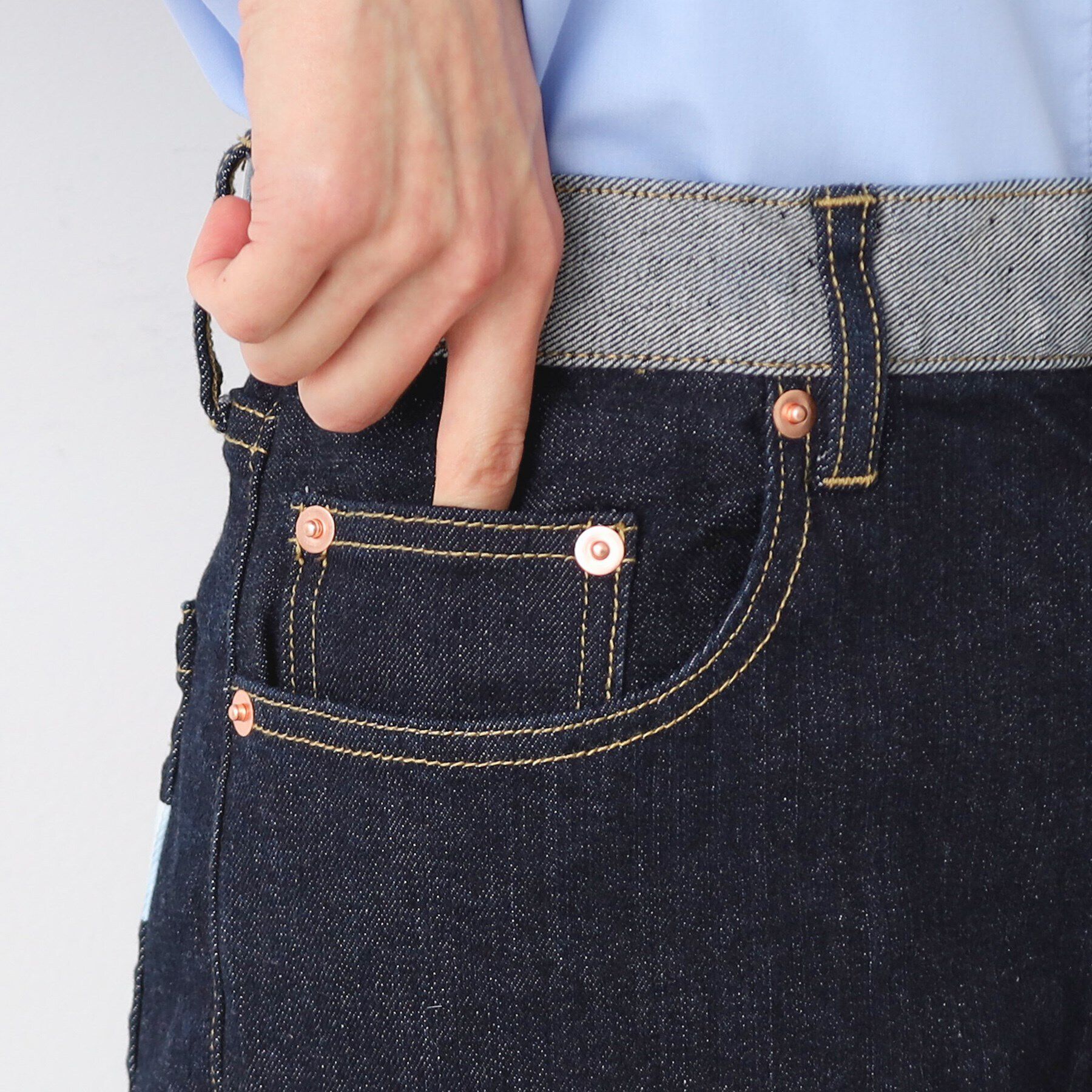 Dessin「【ユニセックス・洗える】テーパードデニムパンツ」|その他|