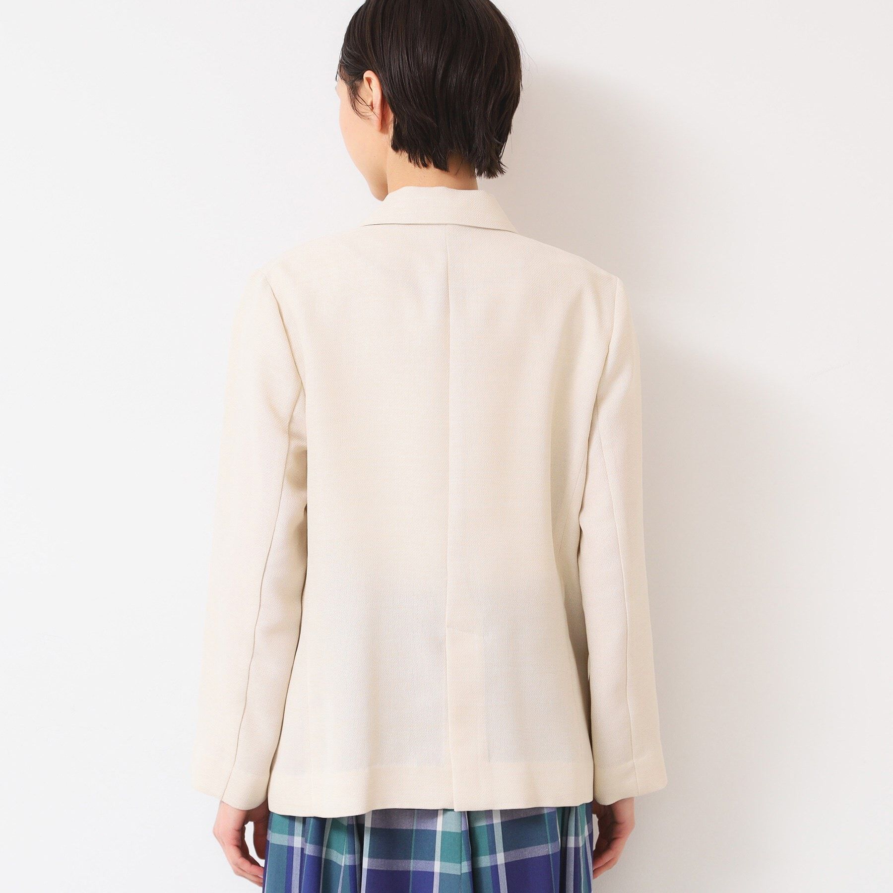 Dessin「【洗える】リネンライクダブルジャケット（S～L）」|テーラードジャケット|