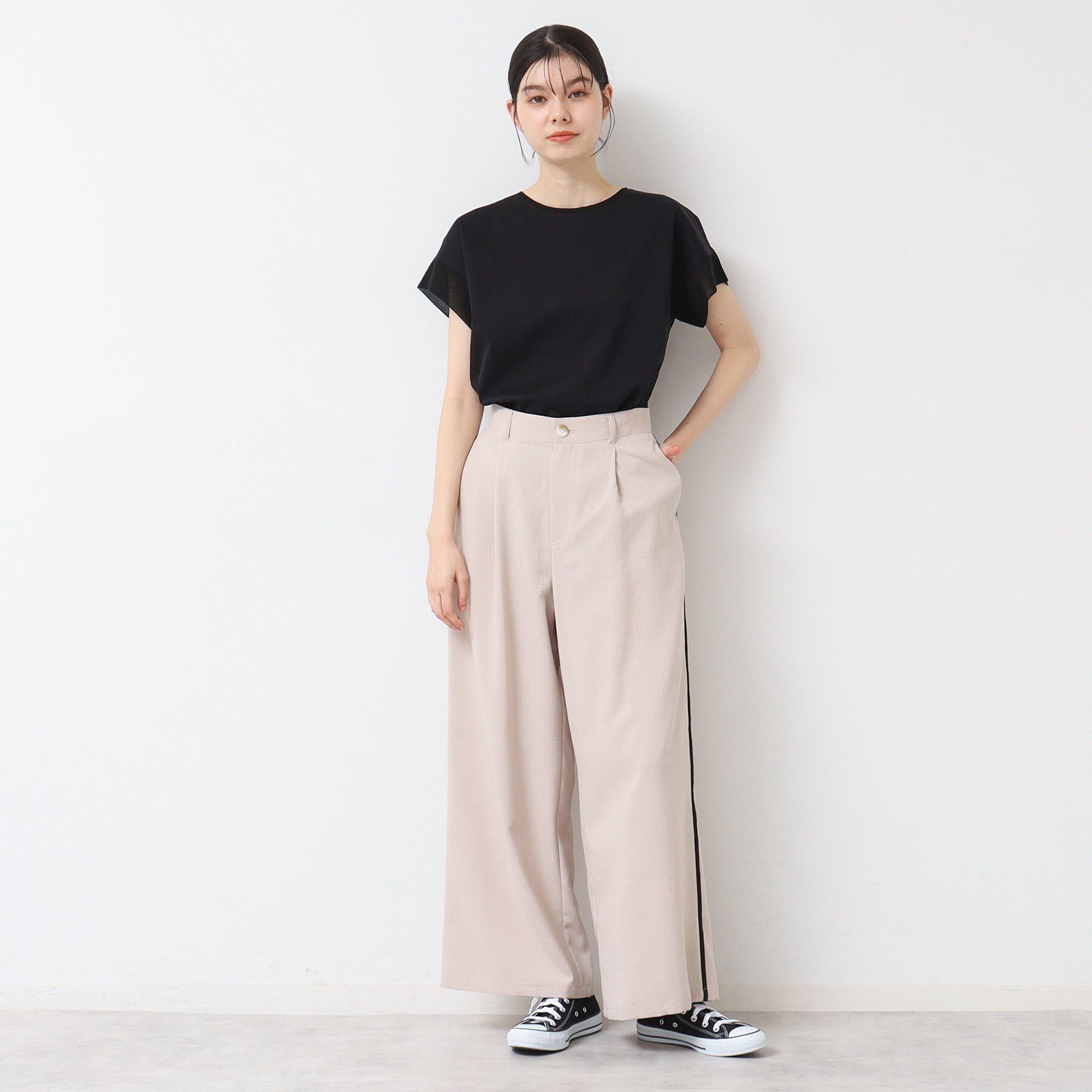 Dessin「【シリーズ累計8万枚！選べる5サイズ/6色展開/洗える】美光沢カットソー【オンにもオフにもちょうどい」|Tシャツ・カットソー|