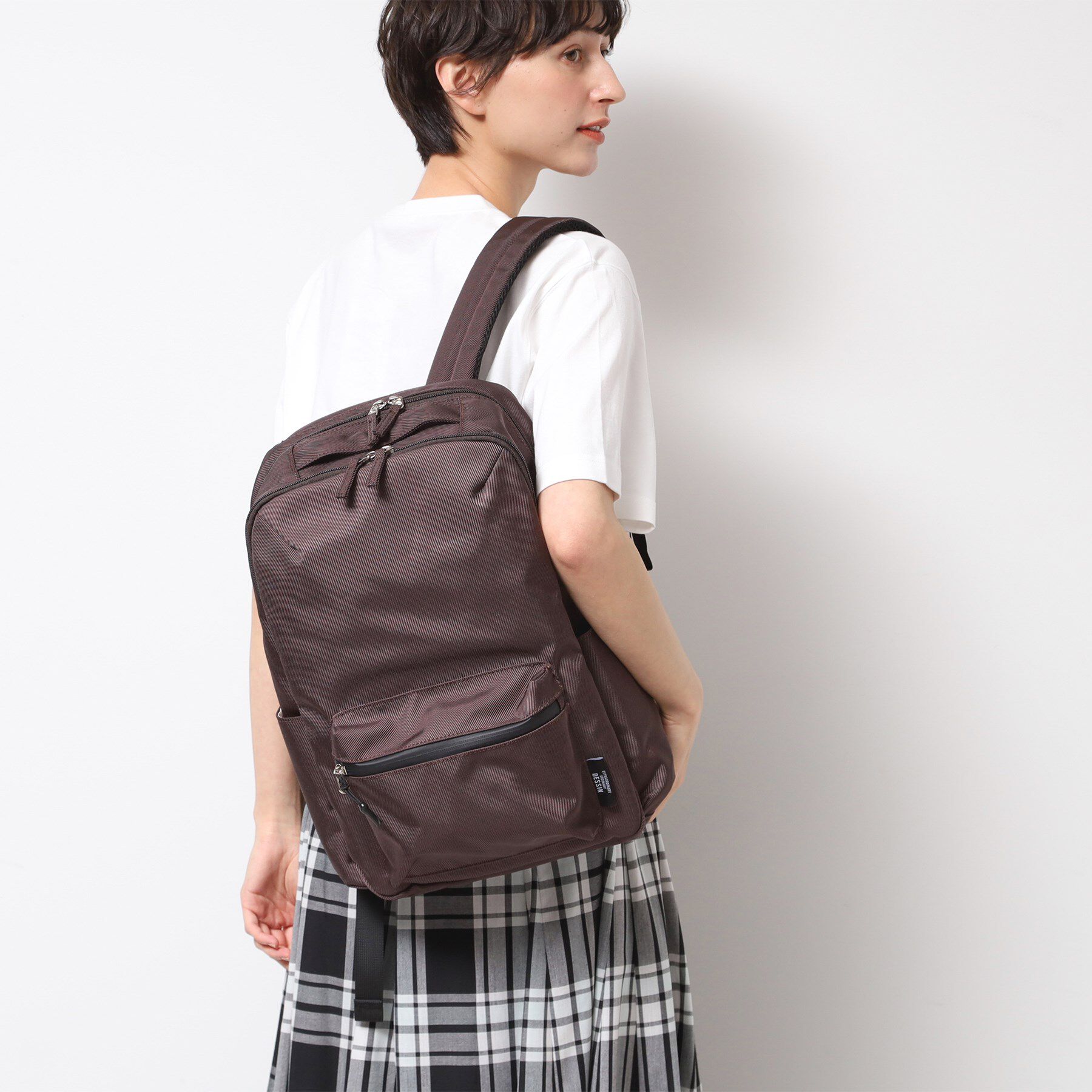 Dessin「【A4／多収納】バックパック」|リュック|ブラウン(043)