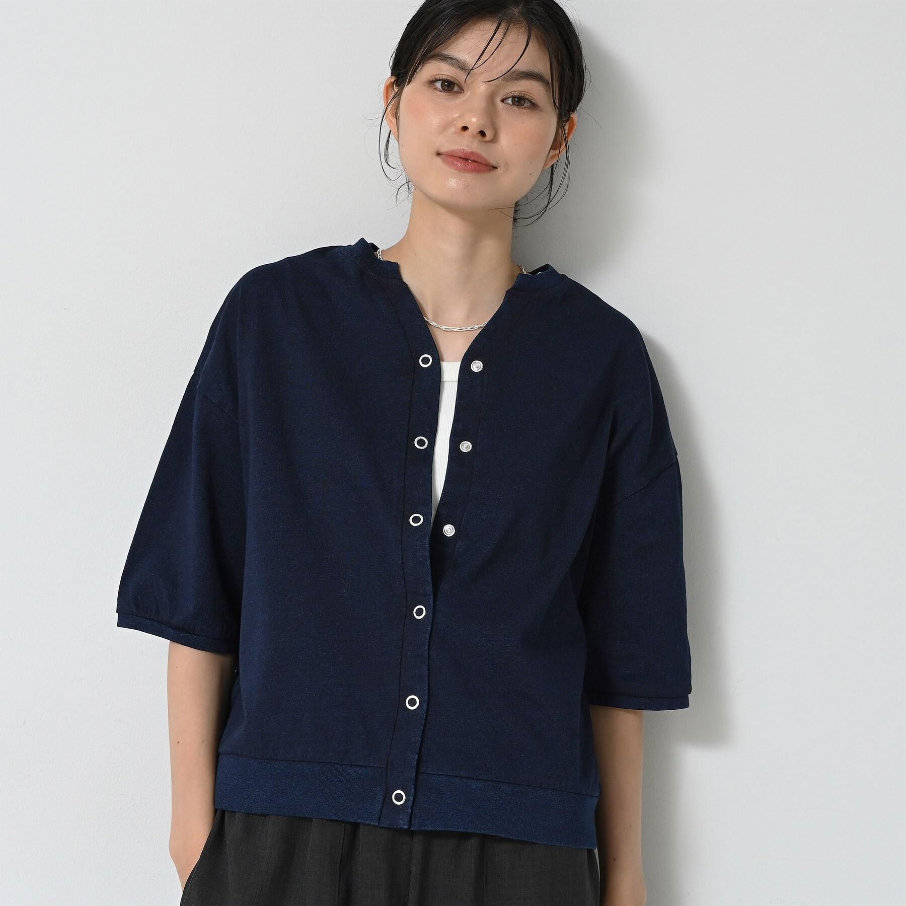 Dessin「【洗える】インディゴデニム調カーディガン」|カーディガン|