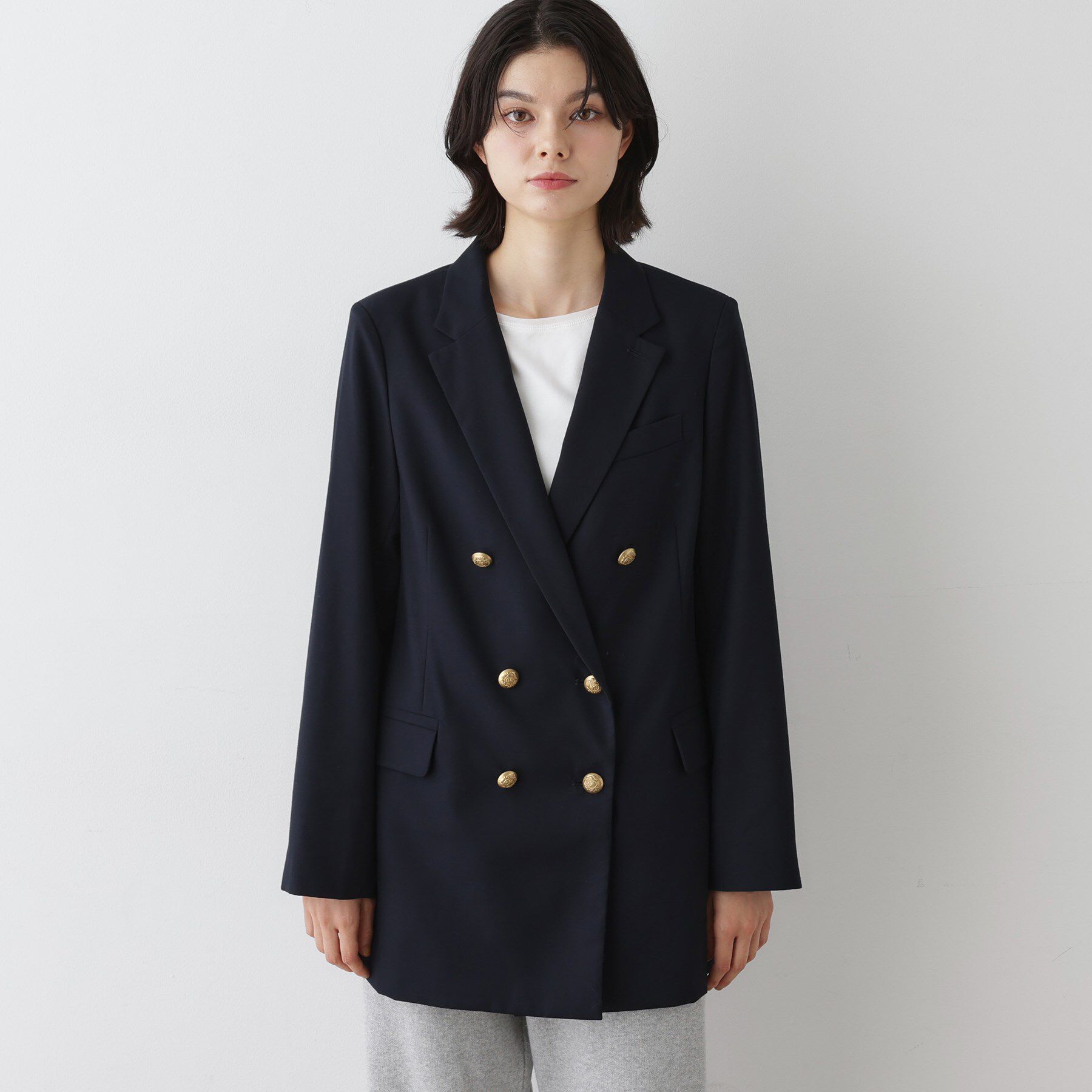 Dessin「ウール混ダブルジャケット」|テーラードジャケット|