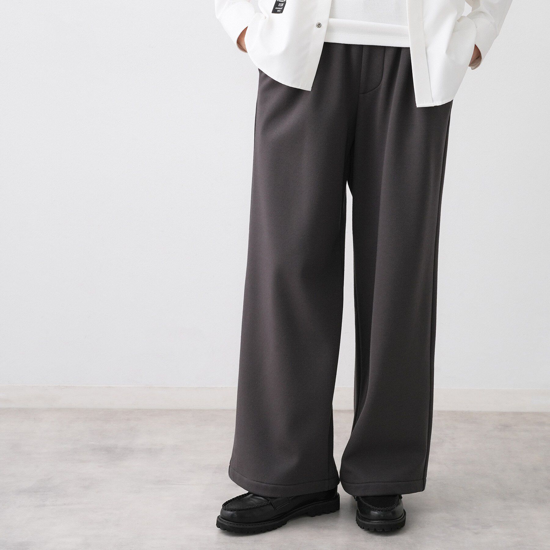 Dessin「【ユニセックス/洗える】スウェットライクワイドパンツ」|その他|