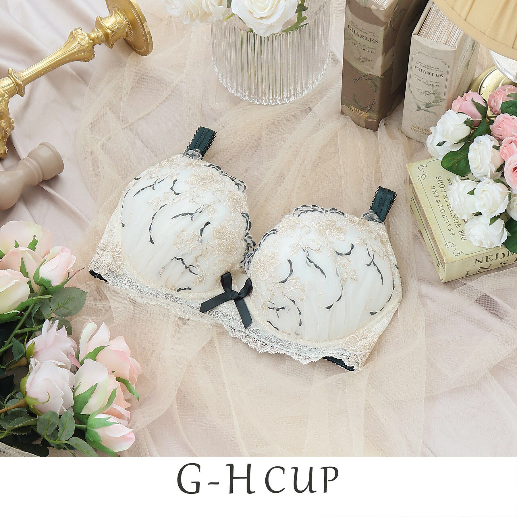 Risa Magli「マリカ ブラジャー」|インナー|アイボリー(004)