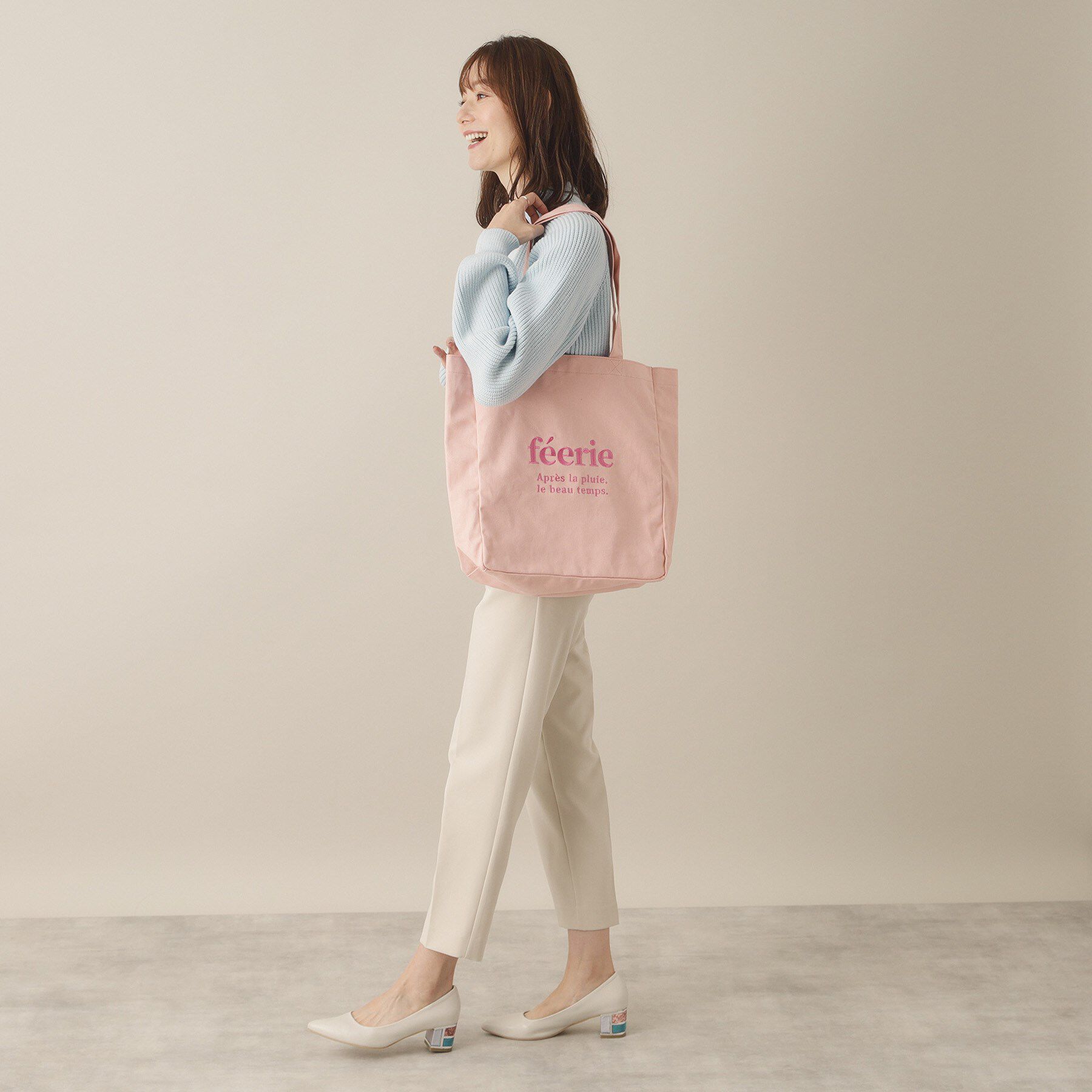 ITS&rsquo;DEMO「【A4対応／推し活】カラーキャンバス刺繍トート」|トートバッグ|