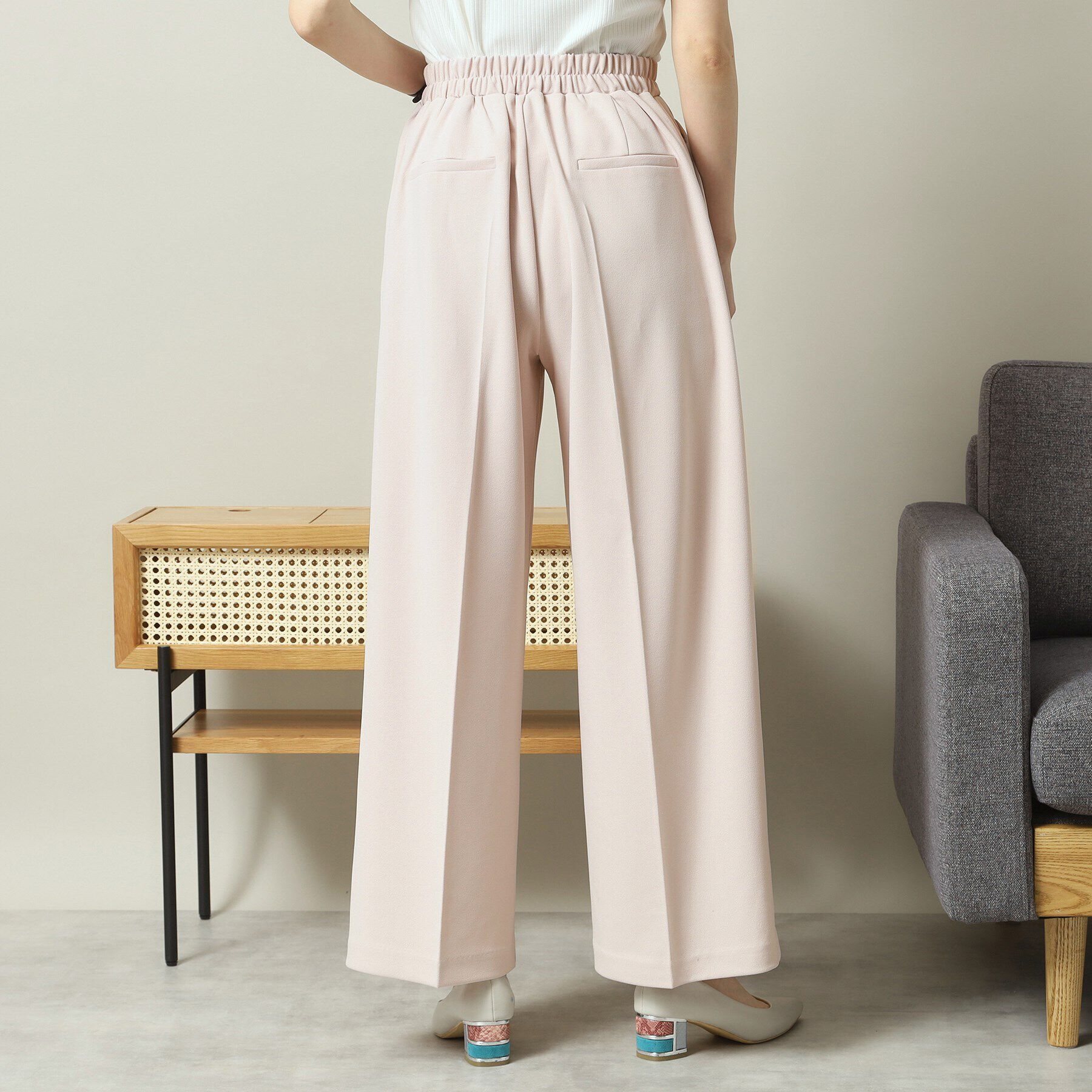 ITS&rsquo;DEMO「【洗濯機OK／吸水速乾／UVカット】カットジョーゼットパンツ」|その他|