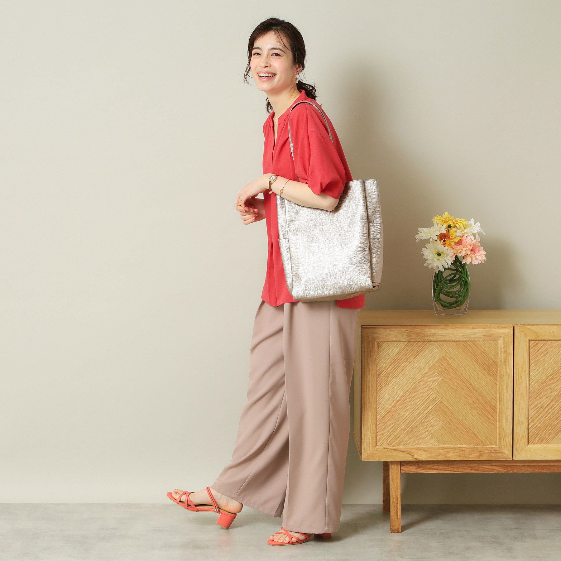 ITS&rsquo;DEMO「【A4対応】縦型三層トート」|トートバッグ|