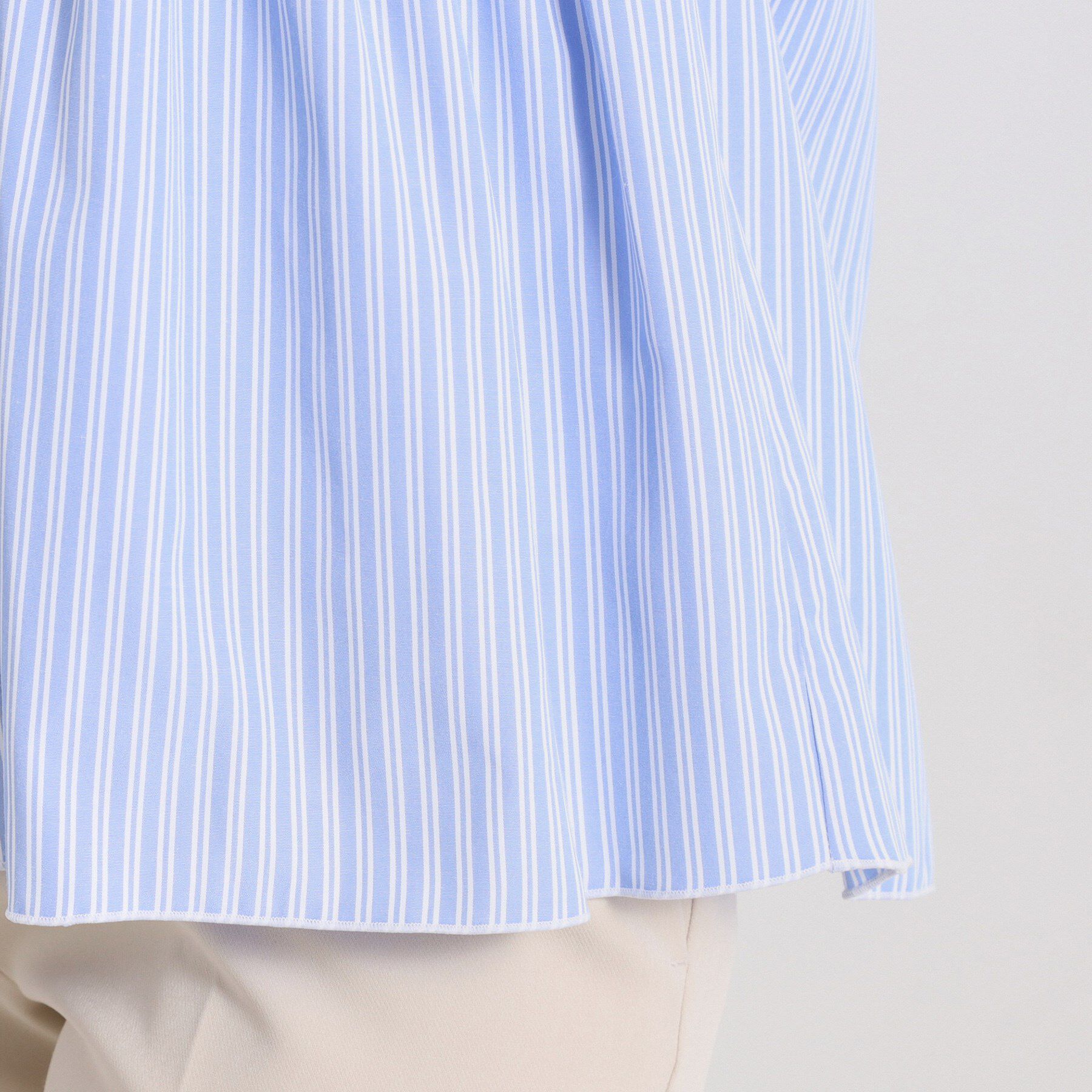 ITS&rsquo;DEMO「【手洗い可】ストライプビスチェ風トップス」|Tシャツ・カットソー|