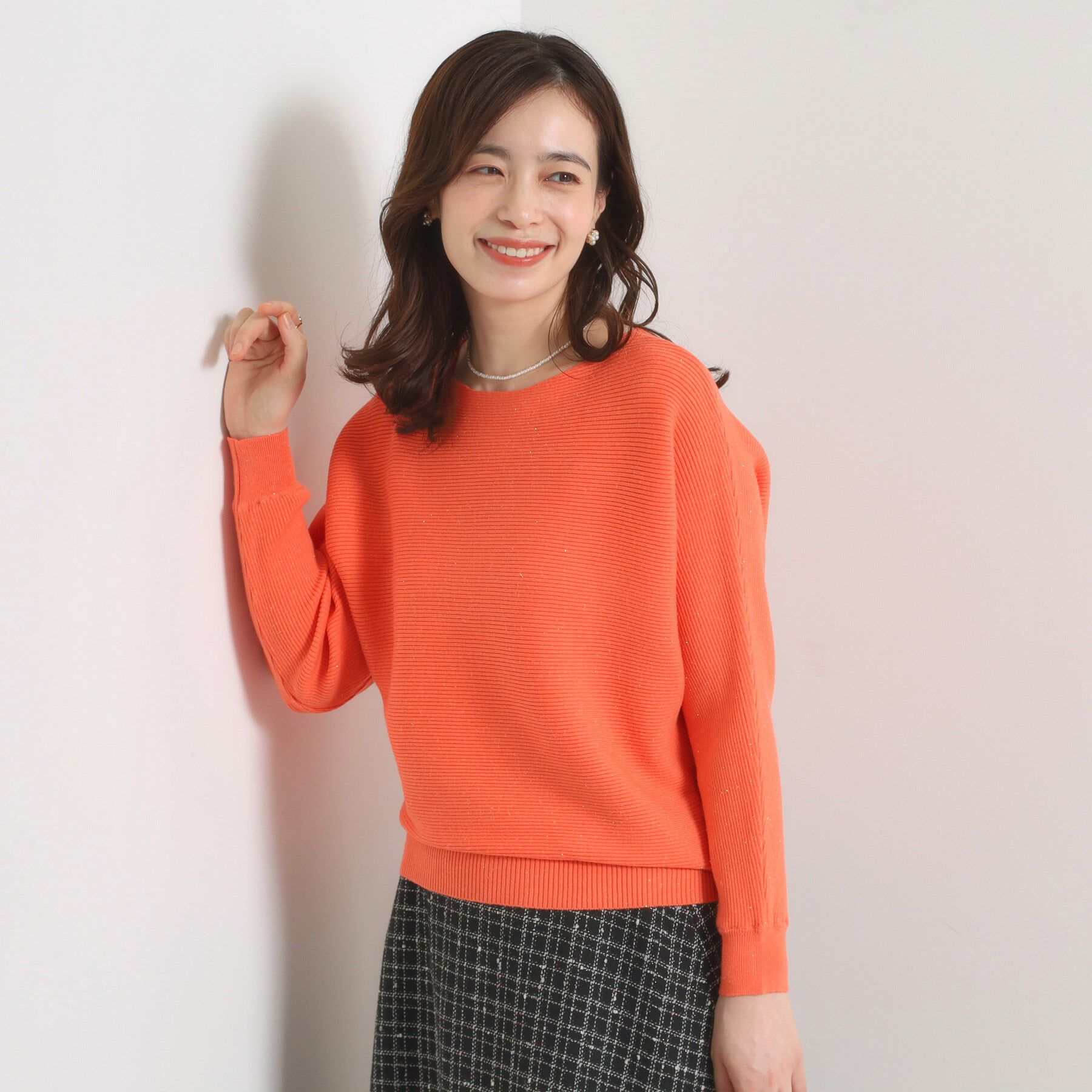 ITS&rsquo;DEMO「【手洗い可】アンジェリーナラメリブドルマンニット」|ニット・セーター|