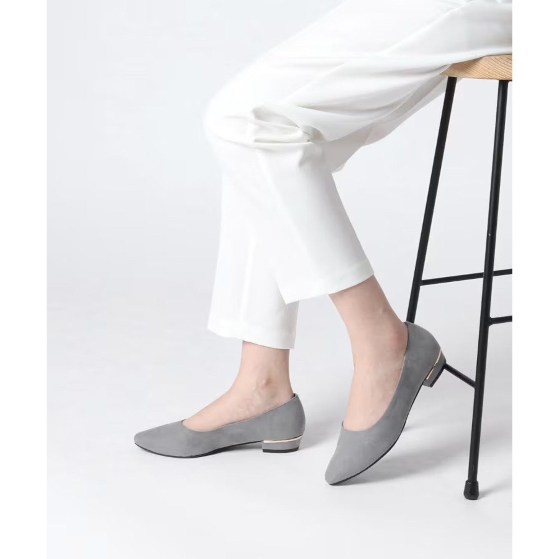 ESPERANZA「《定番》晴雨兼用クッションフラットパンプス」|パンプス|