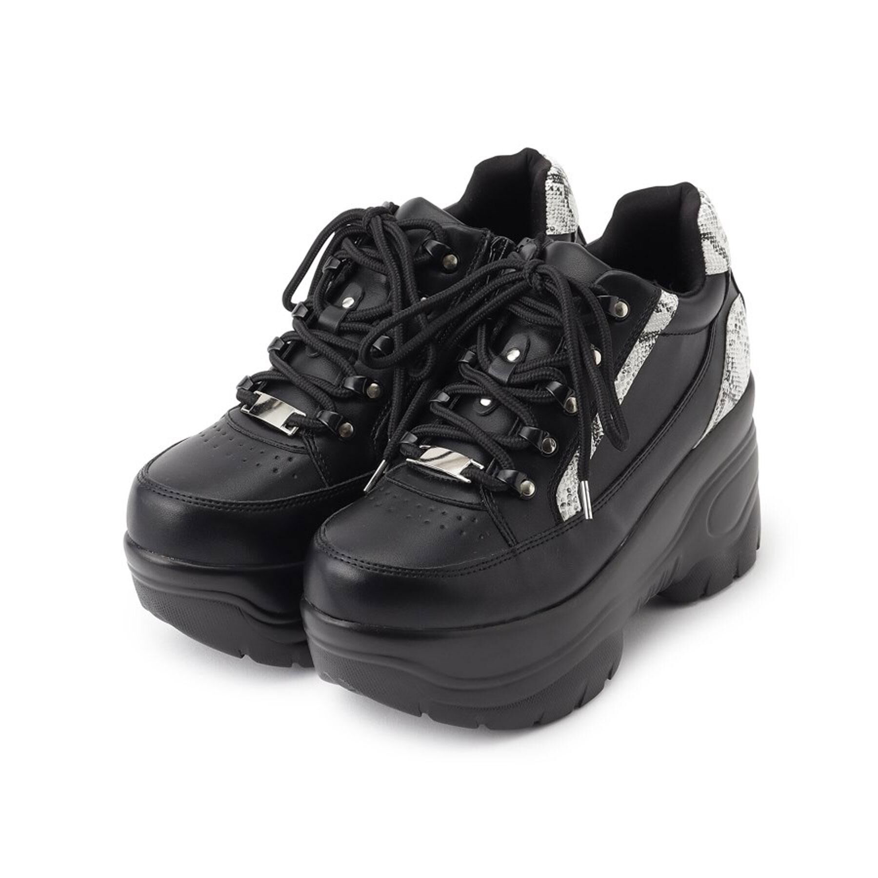 csT&P「＼脱ぎ履きしやすい／ファスナー付厚底スニーカー」|スニーカー|