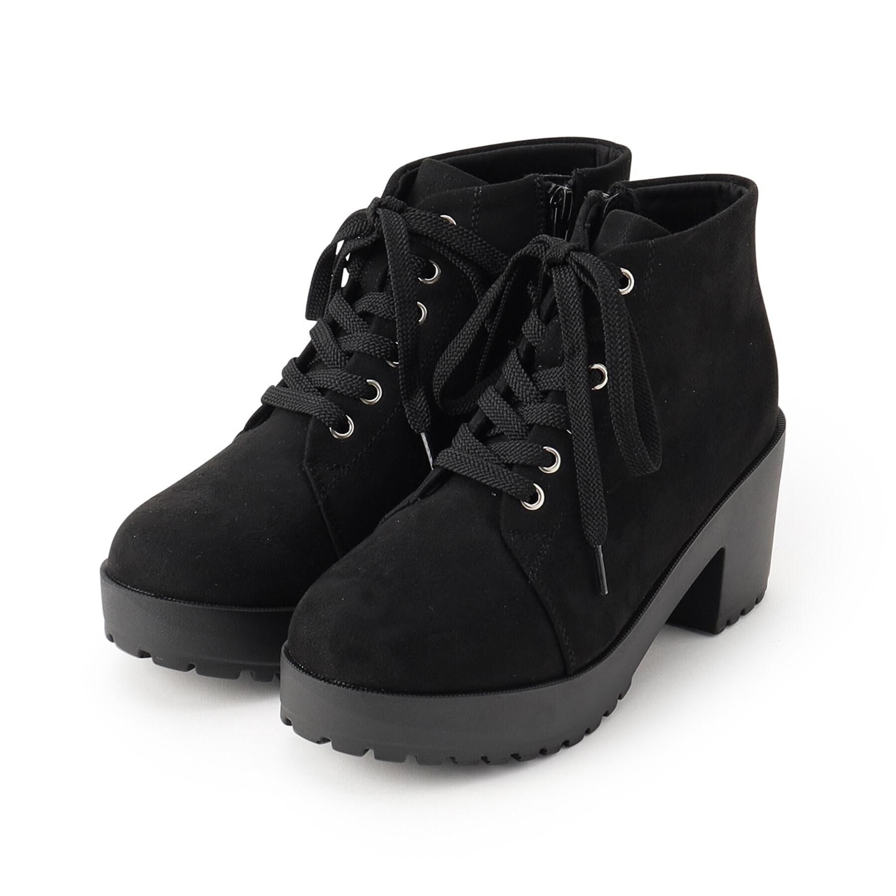 csT&P「一体厚底レースアップブーツ」|ショートブーツ|