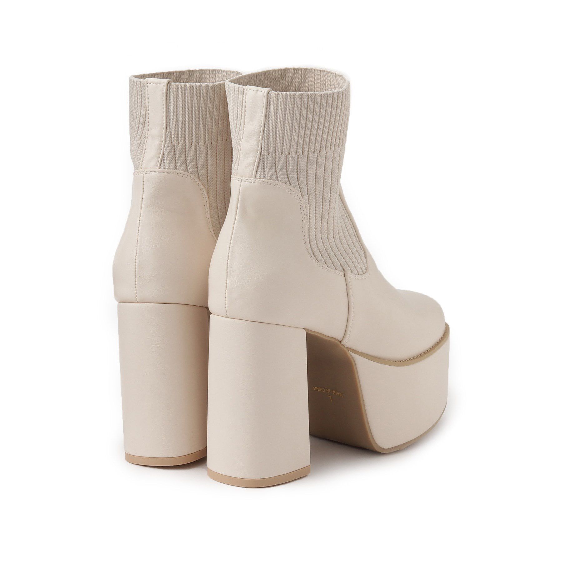 csT&P「厚底ニットブーツ」|ショートブーツ|