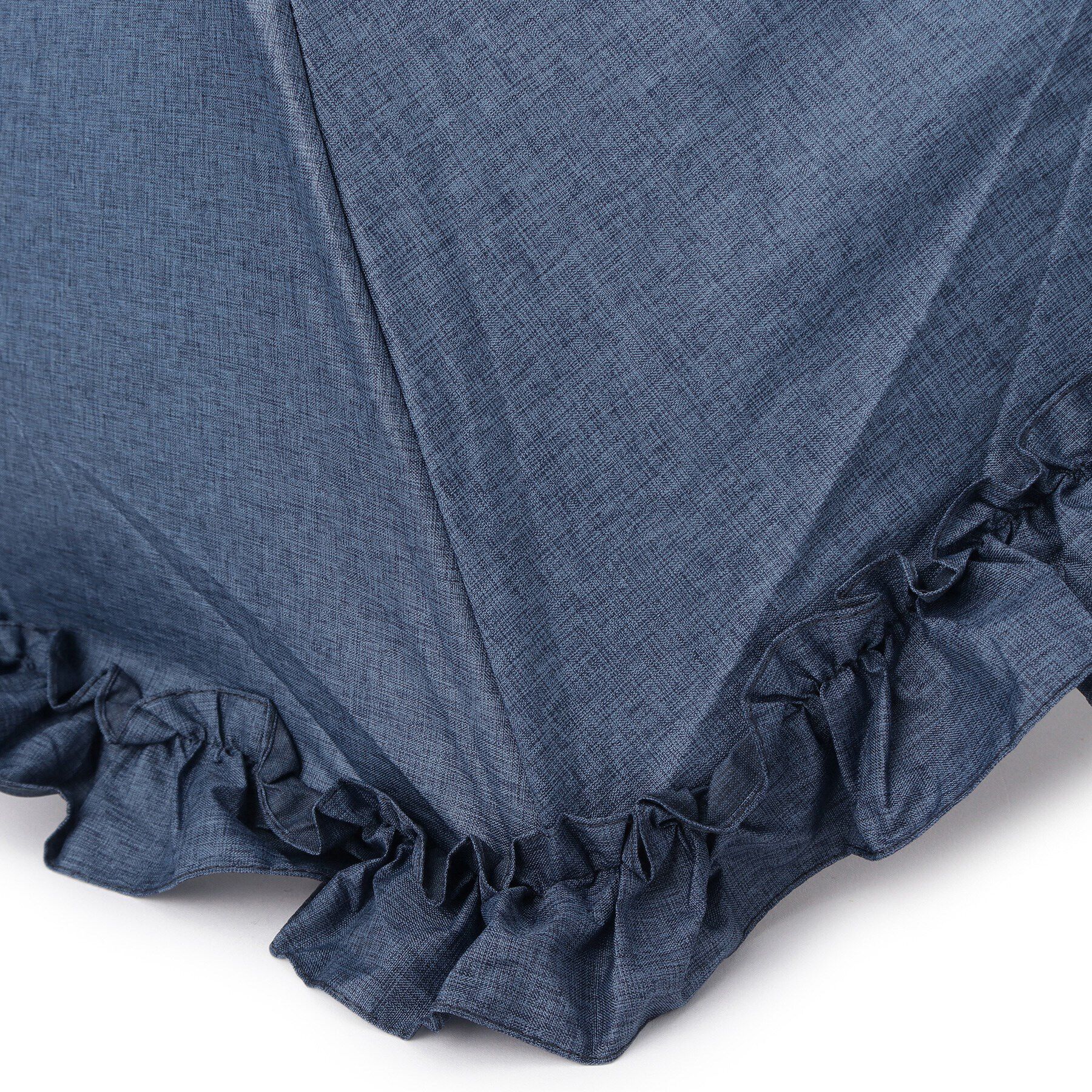 Ober Tashe「pink trick/ピンクトリック 遮光率100％！デニム風フリル折りたたみ日傘　(晴雨兼用)」|傘|