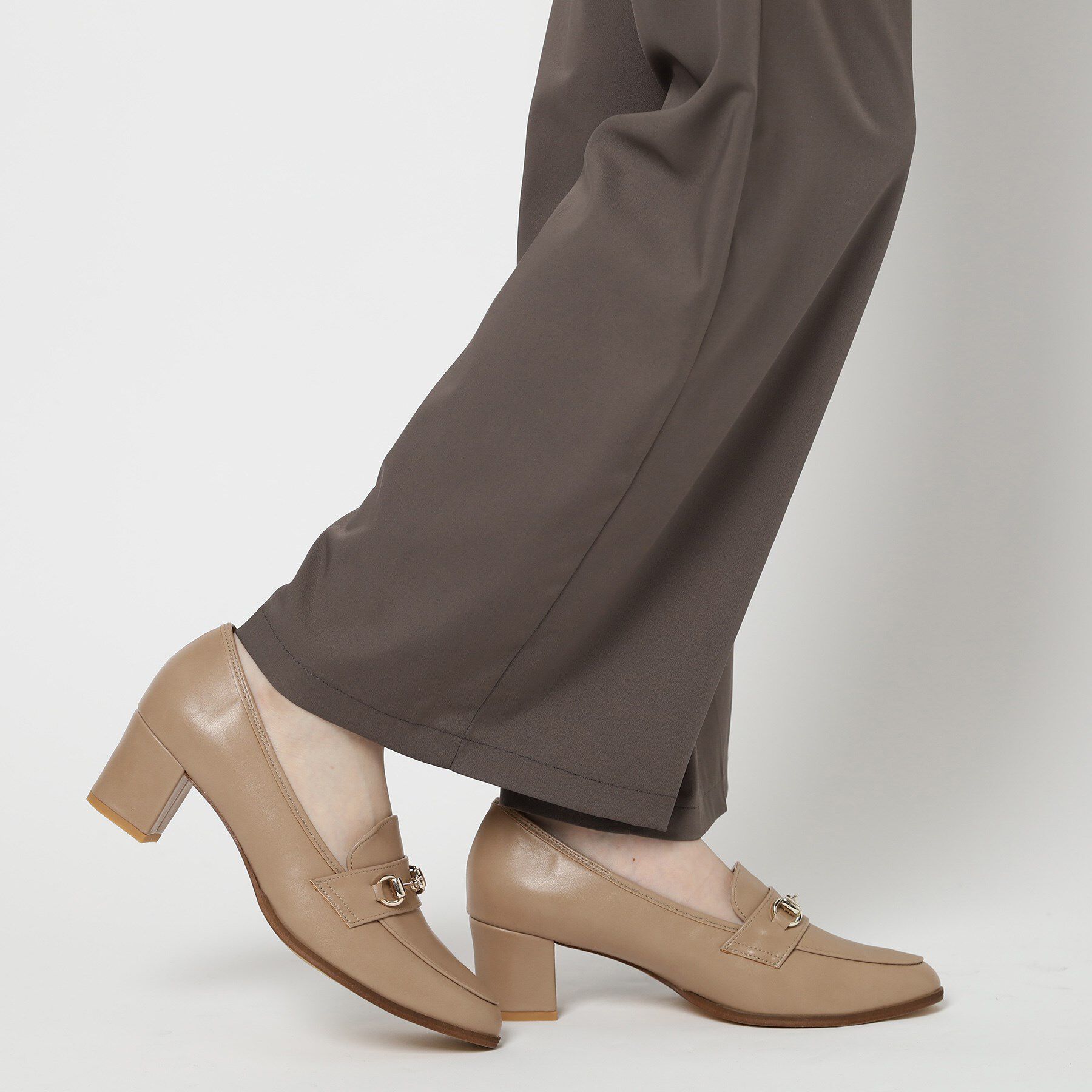 ESPERANZA「ミドルヒールビットローファー」|パンプス|