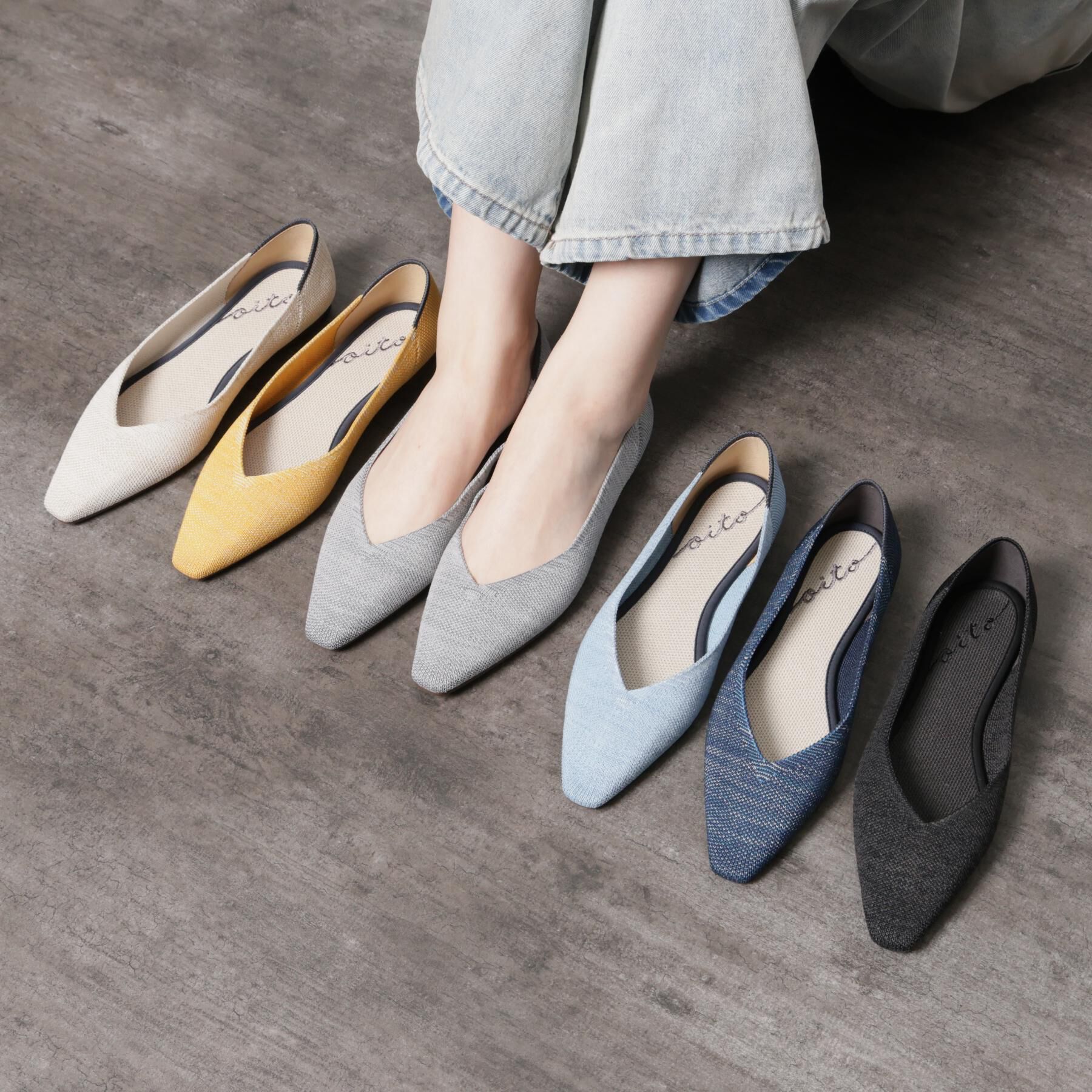 ESPERANZA「Oito和紙フラットパンプス」|パンプス|