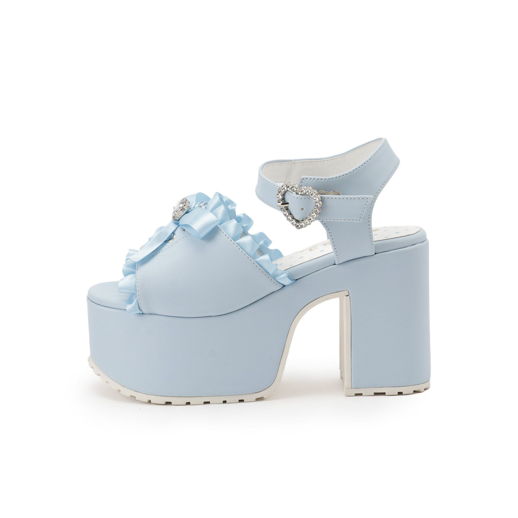 csT&P「地雷系 厚底リボンレースアップサンダル」|サンダル|