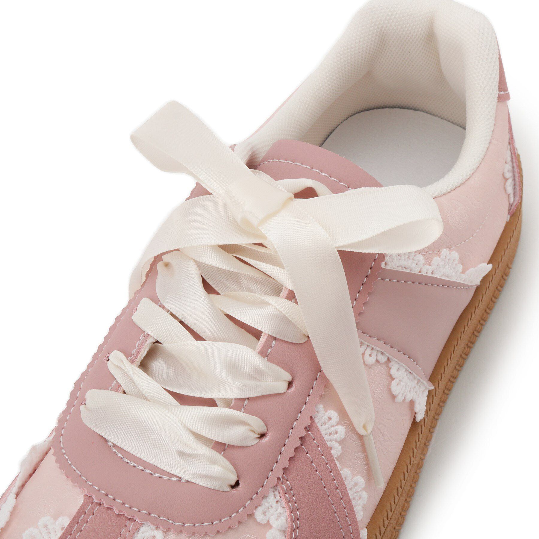 csT&P「サテンリボンレース柄ガーリースニーカー」|スニーカー|