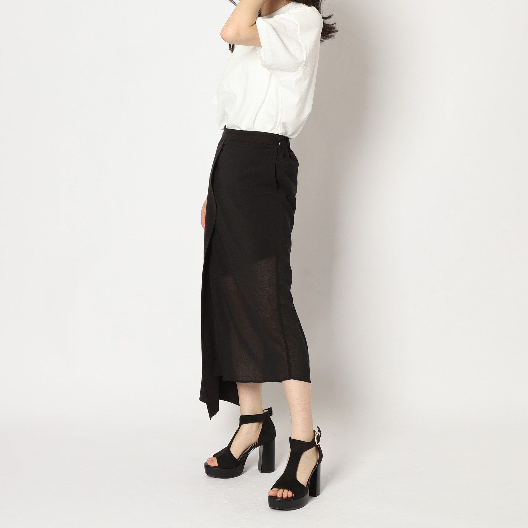 ESPERANZA「Tストラップスクエアサンダル」|サンダル|