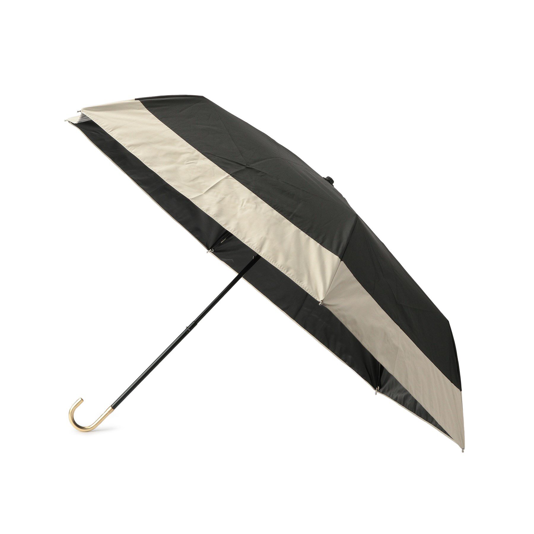 Ober Tashe「バイカラーミニ日傘／折りたたみ傘／晴雨兼用」|傘|ブラック(019)